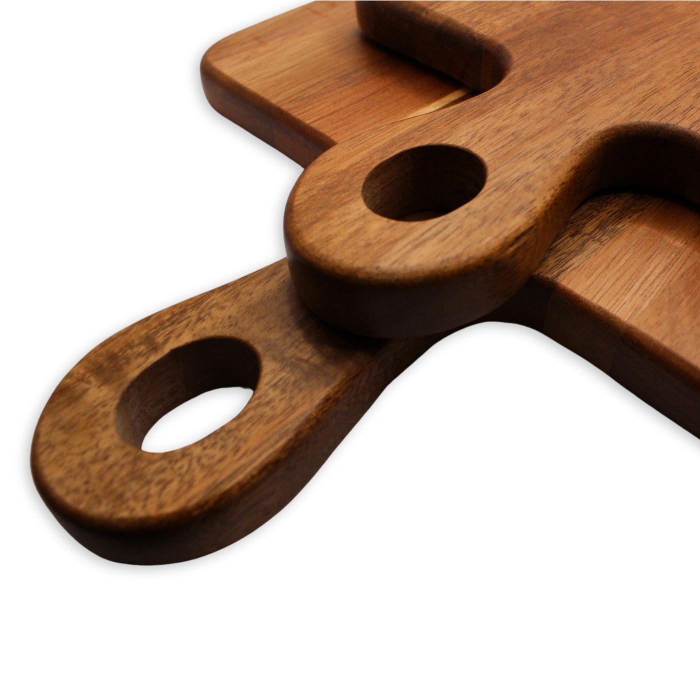 Set 2 Tablas Para Aperitivo De Madera De Acacia - Kawi®-3