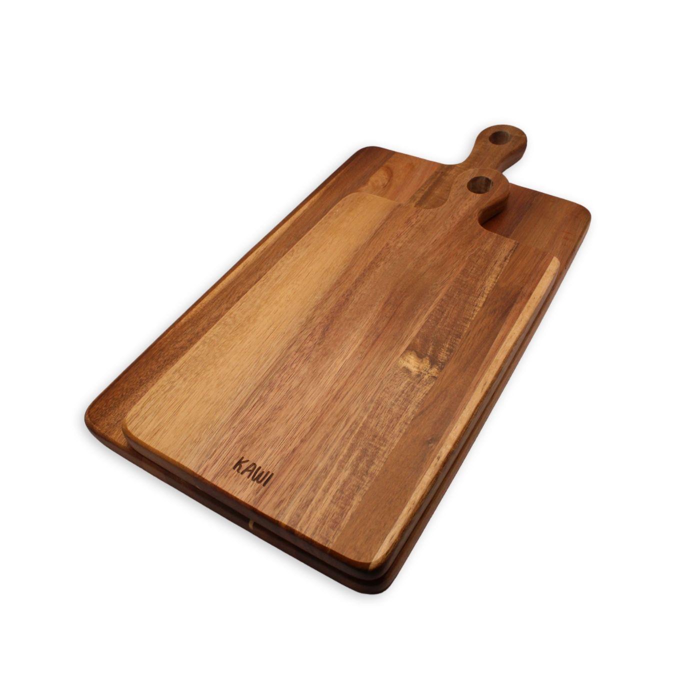 Set 2 Tablas Para Aperitivo De Madera De Acacia - Kawi®-4