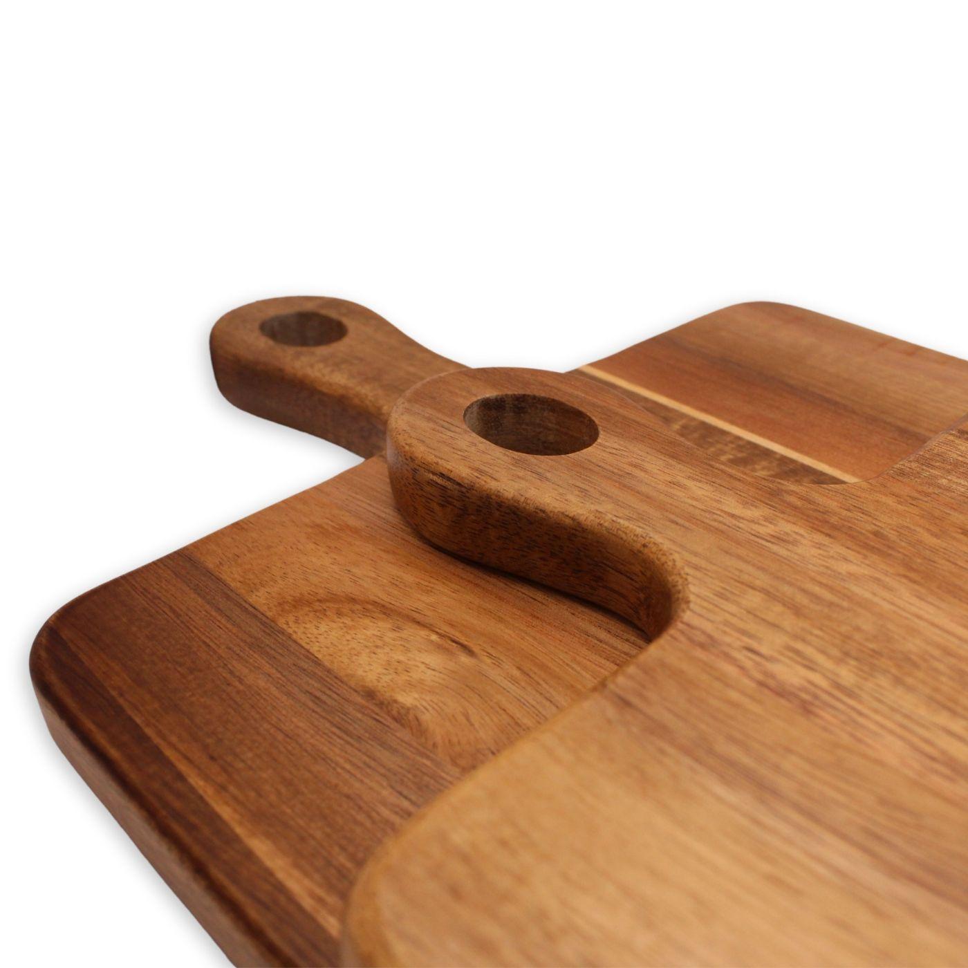 Set 2 Tablas Para Aperitivo De Madera De Acacia - Kawi®-5