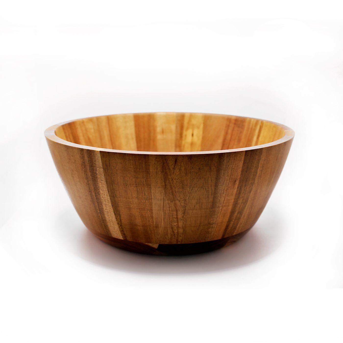 Bowl Fuente Ensaladera De Madera De Acacia Ø28cms - Kawi®-1