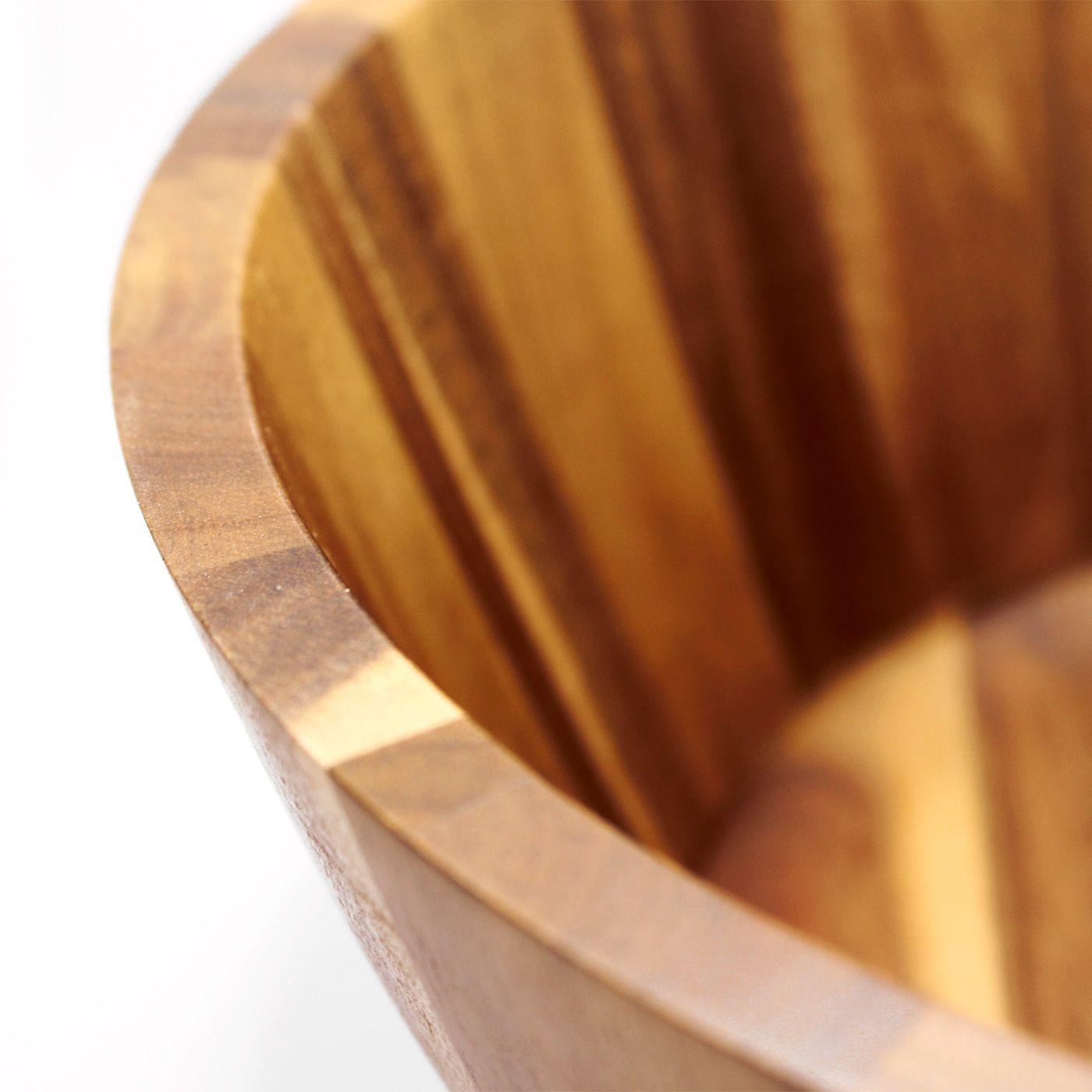 Bowl Fuente Ensaladera De Madera De Acacia Ø28cms - Kawi®-3