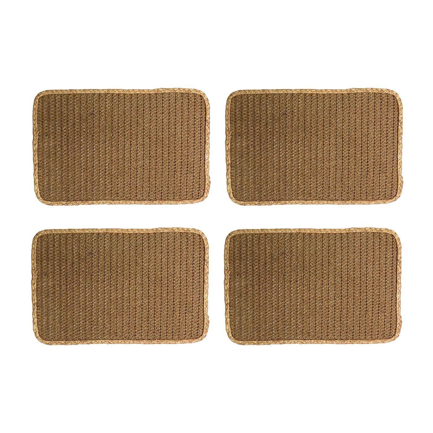 Set 4 Individuales Rectangulares Yute Nui De Ø30x45cms - Kawi®-0