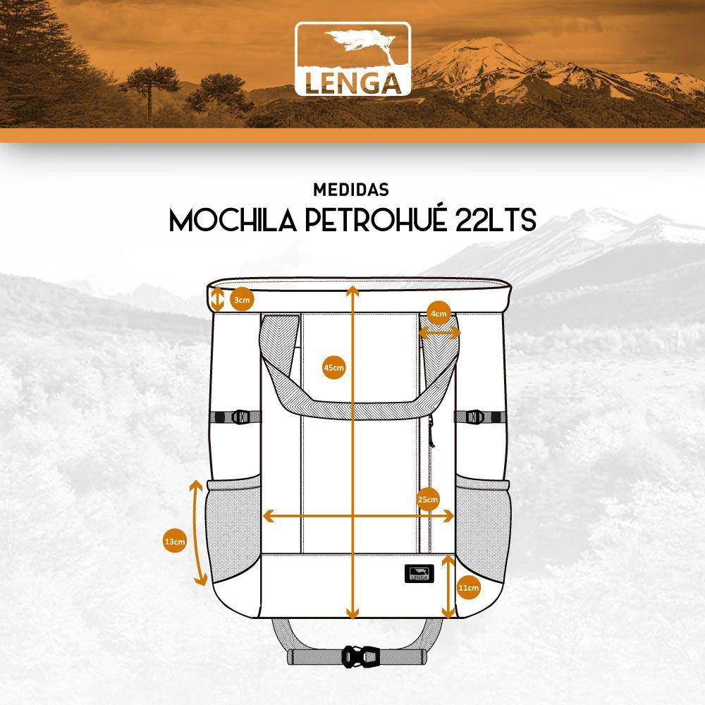 Mochila Bolso Ultra liviano Ripstop Lenga Petrohu 22tls-4