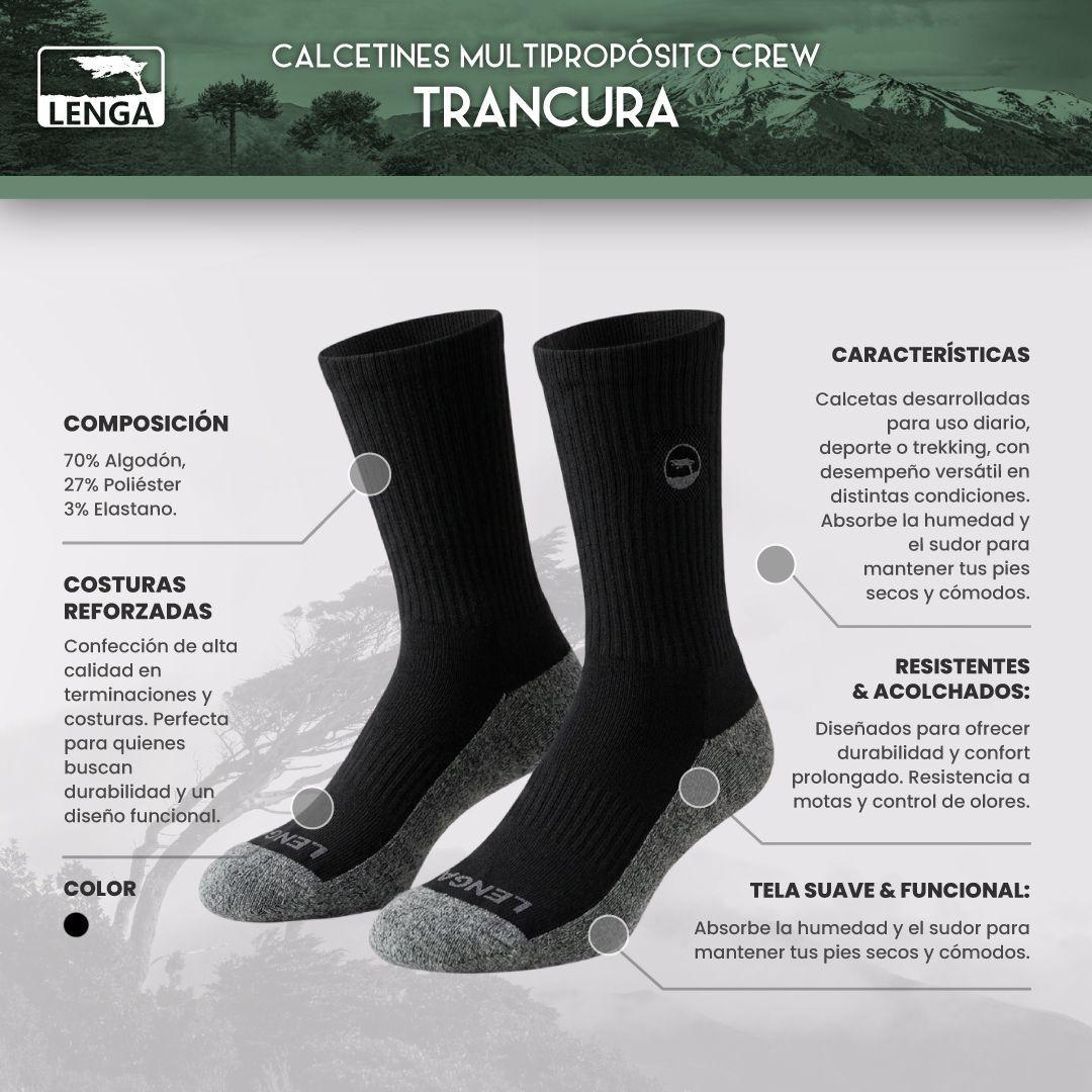 Pack X3 Calcetines Largos Adulto Crew Trancura Lenga-5