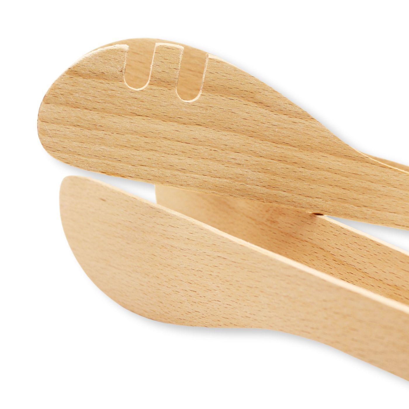 Set 2 Pinzas De Madera de Haya para servir - Kawi®-5
