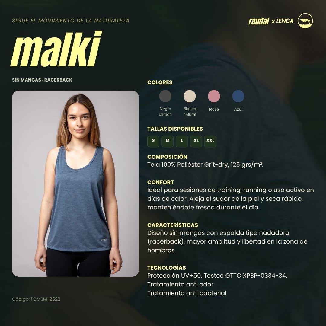Polera Mujer Grit Dry Tank Top Sin Mangas Malki Lenga UPF 50-4