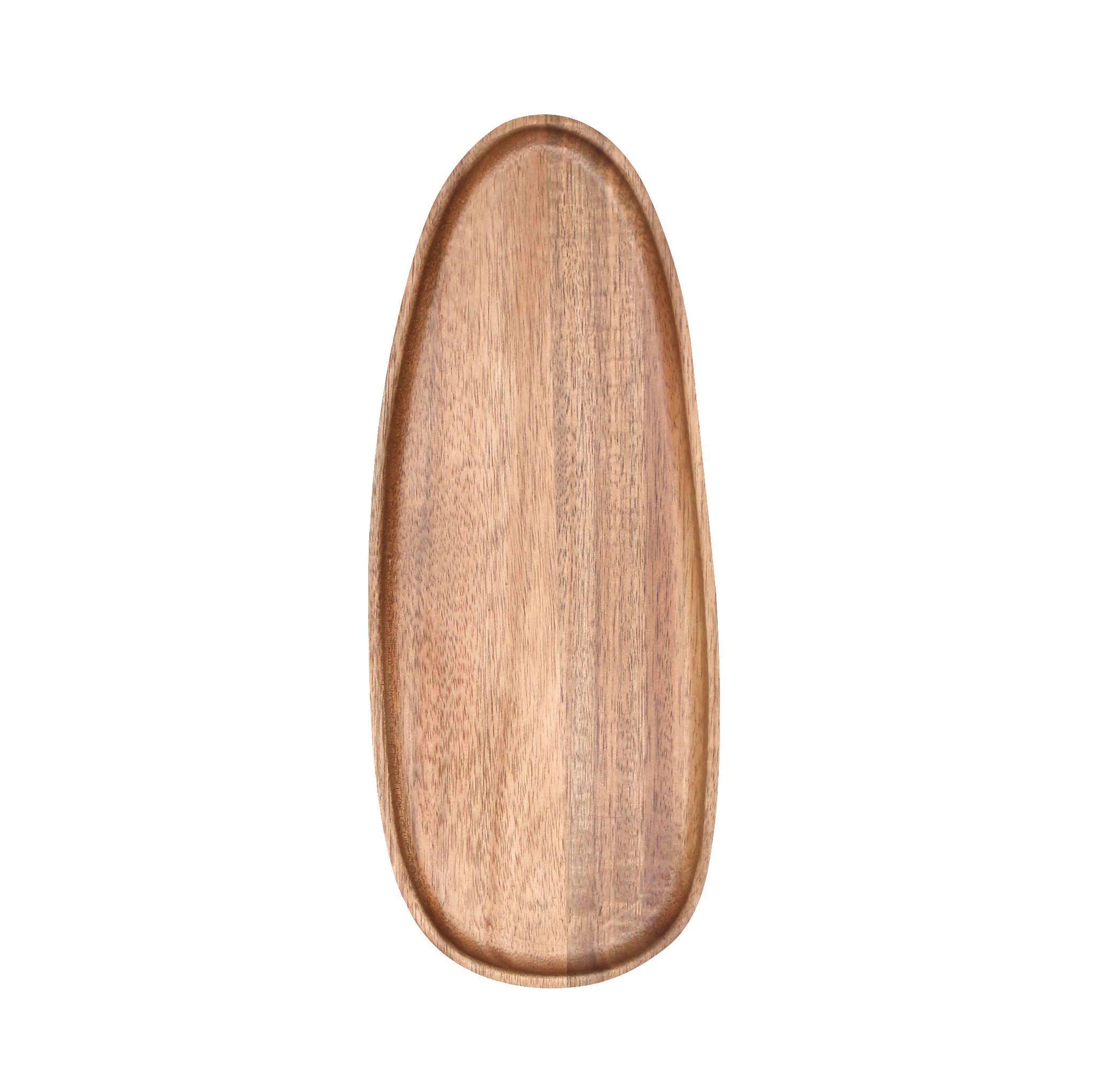 Bandeja Ovalada De Madera De Acacia - Kawi®-0