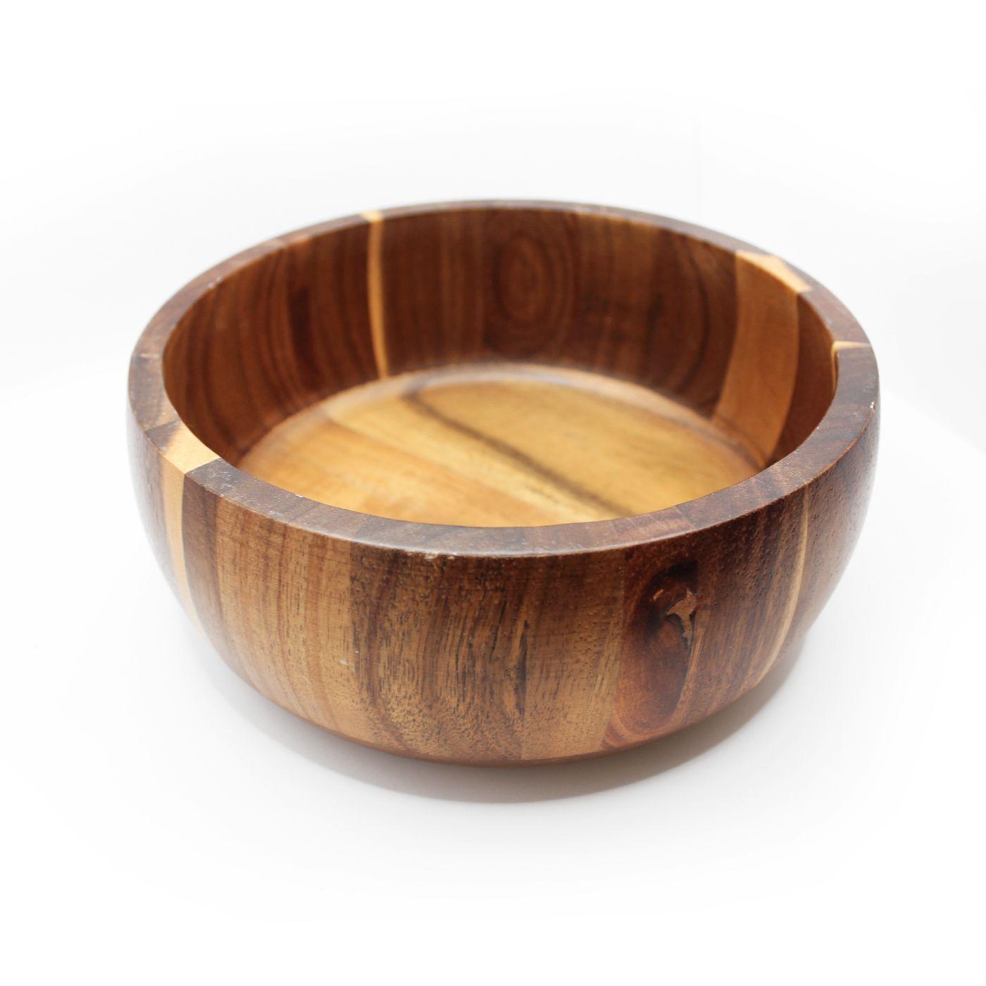 Bowl Fuente Ensaladera De Madera De Acacia Ø22cms - Kawi®-0