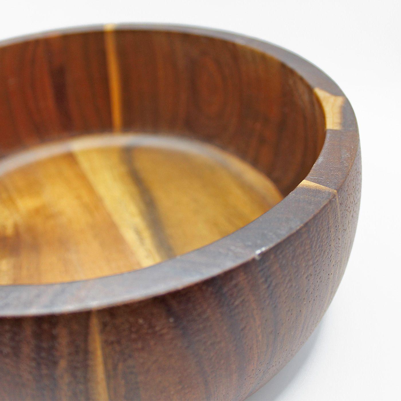 Bowl Fuente Ensaladera De Madera De Acacia Ø22cms - Kawi®-1