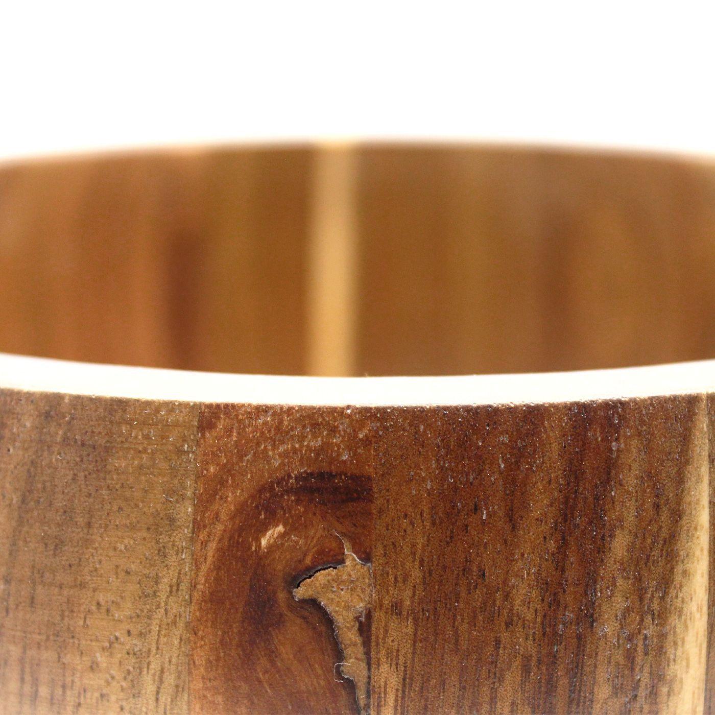 Bowl Fuente Ensaladera De Madera De Acacia Ø22cms - Kawi®-4