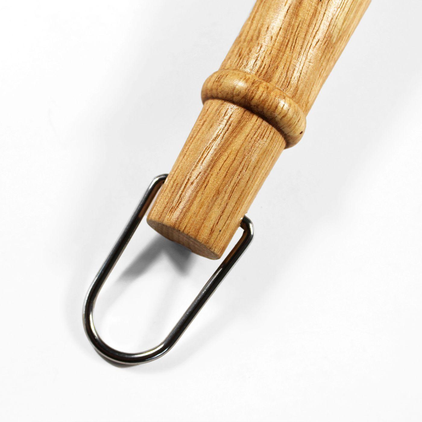 Cepillo Limpieza Raspador parrilla Acero Inox Madera - Kawi®-7