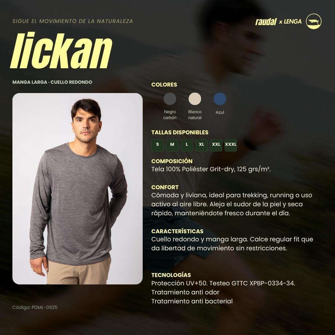 Polera Hombre Grit Dry Manga larga Lickan Lenga UPF 50-4