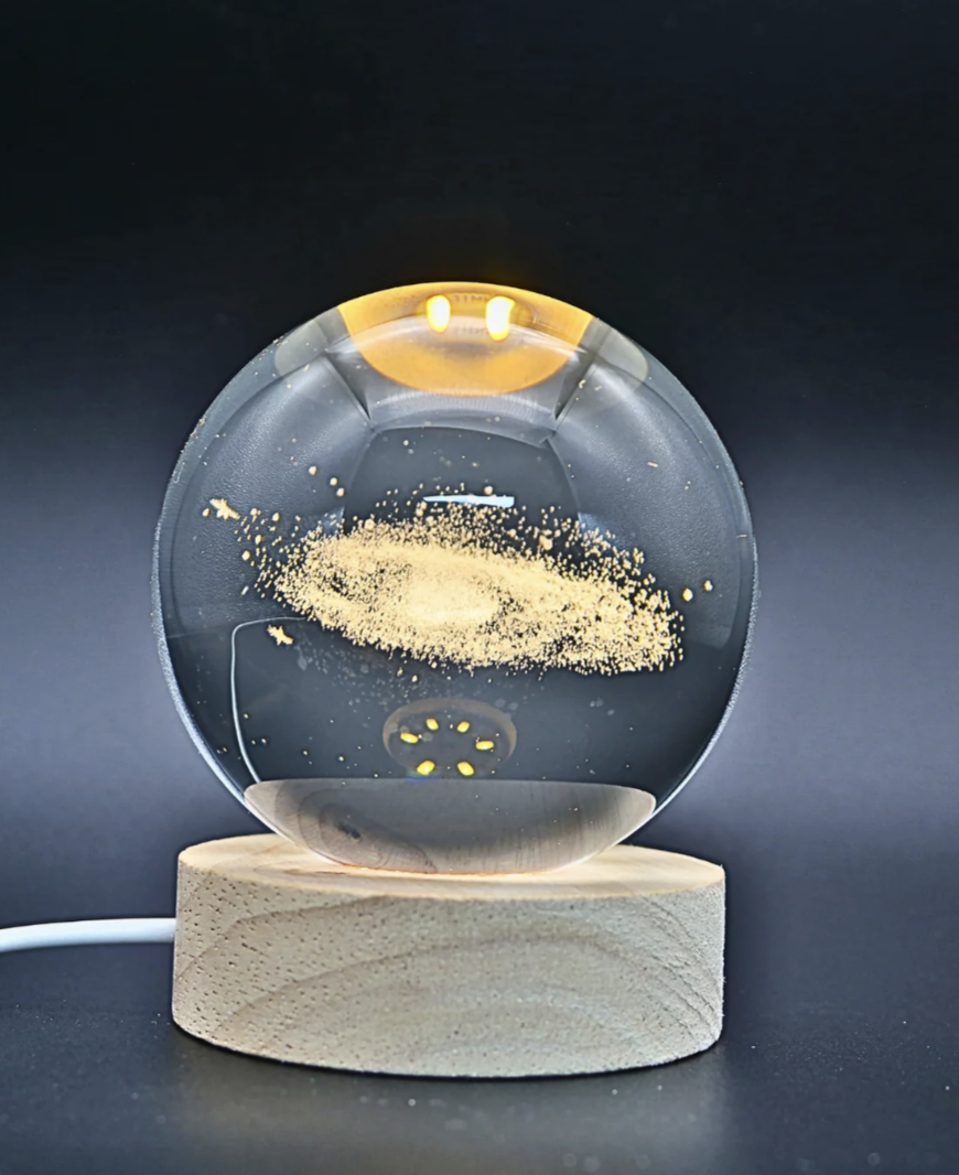 Lampara Bola De Cristal Led 3D GALAXIA-2