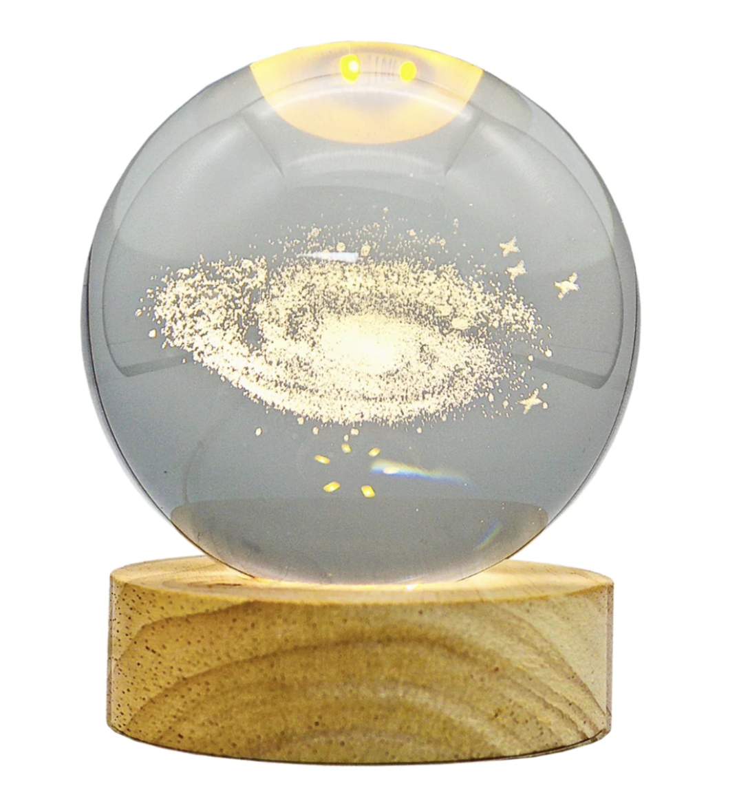 Lampara Bola De Cristal Led 3D GALAXIA-3