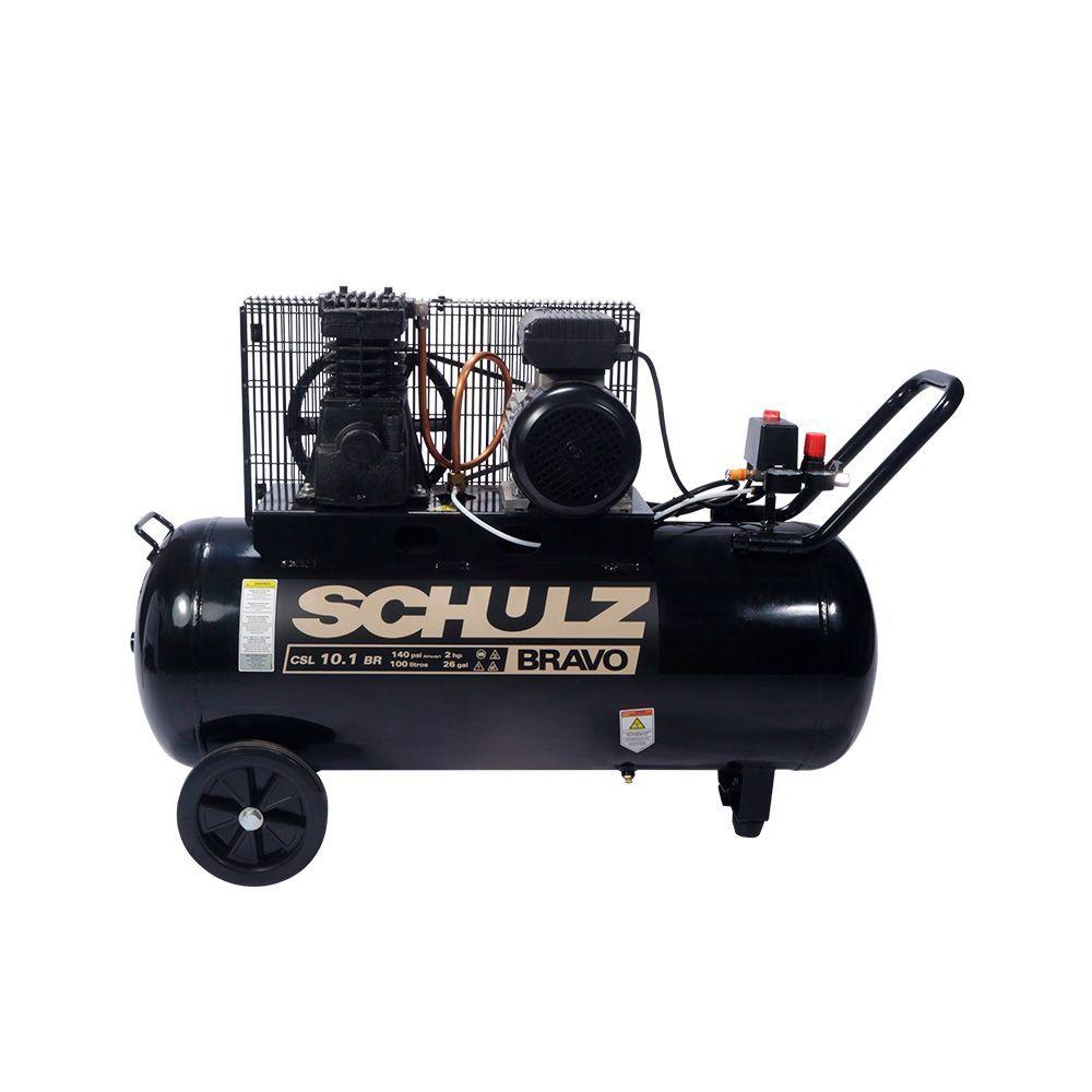 Compresor 2 Hp Estanque 100 Litros Schulz-0