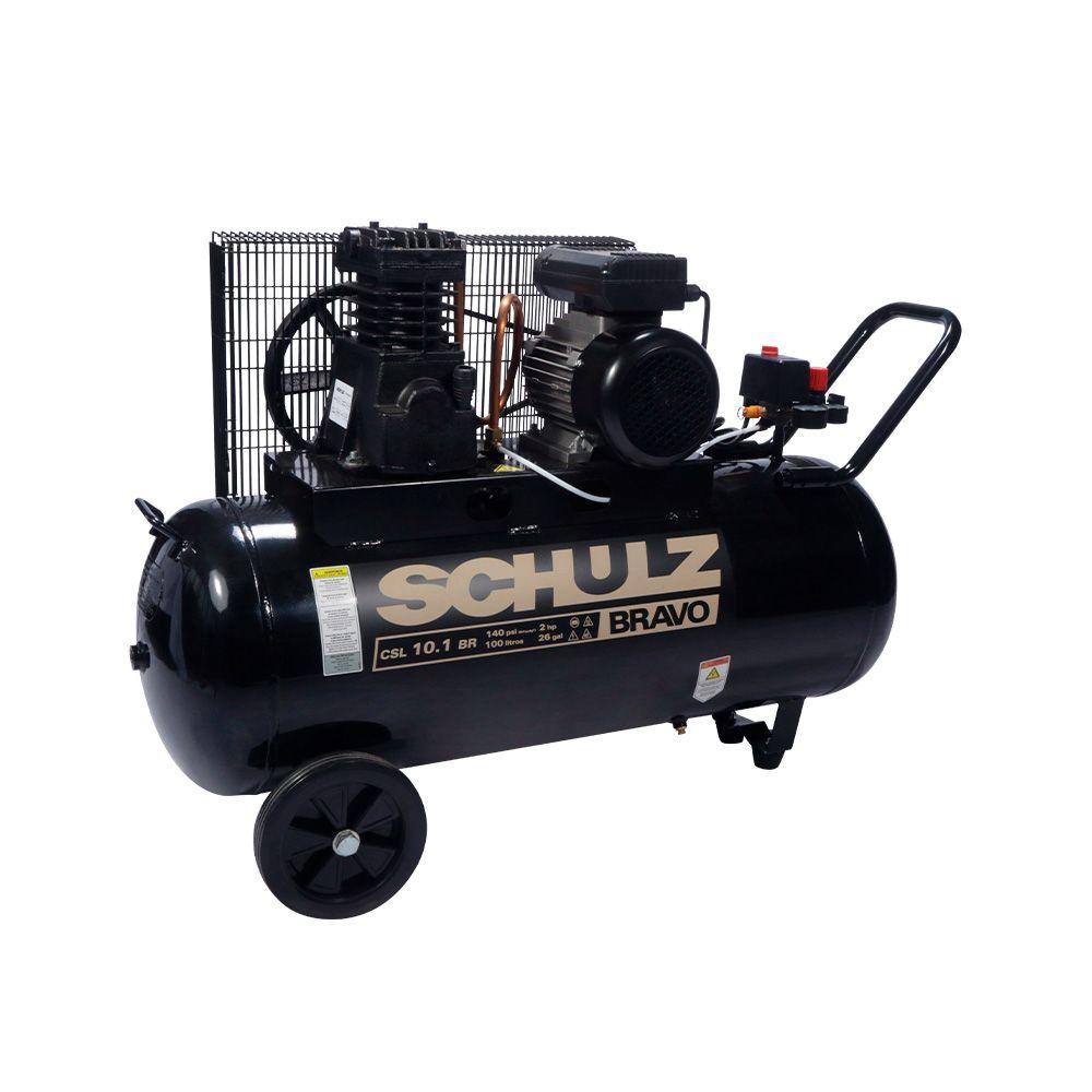 Compresor 2 Hp Estanque 100 Litros Schulz-2