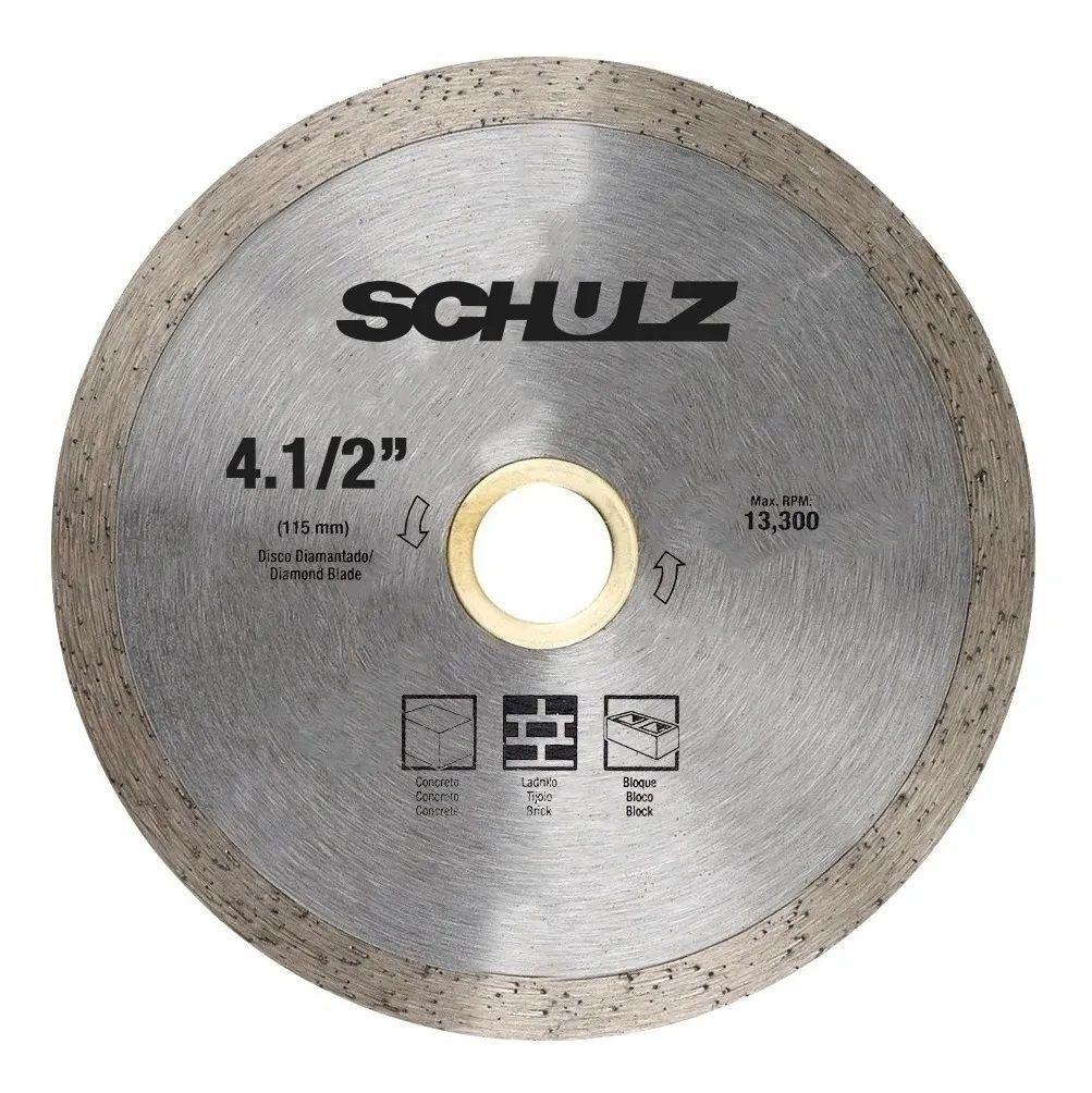 Set de discos de corte diamantados continuo, segmentado y Turbo 4 - 1/2 "-2