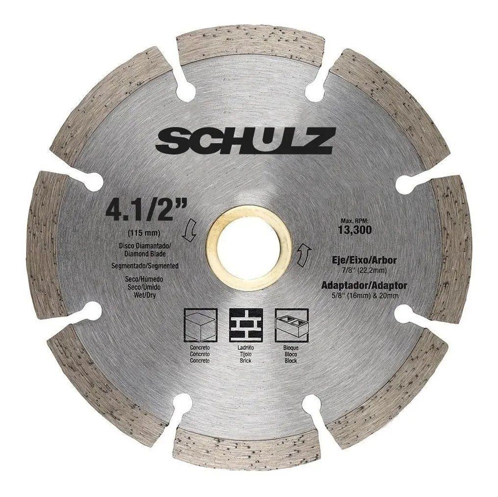 Set de discos de corte diamantados continuo, segmentado y Turbo 4 - 1/2 "-1