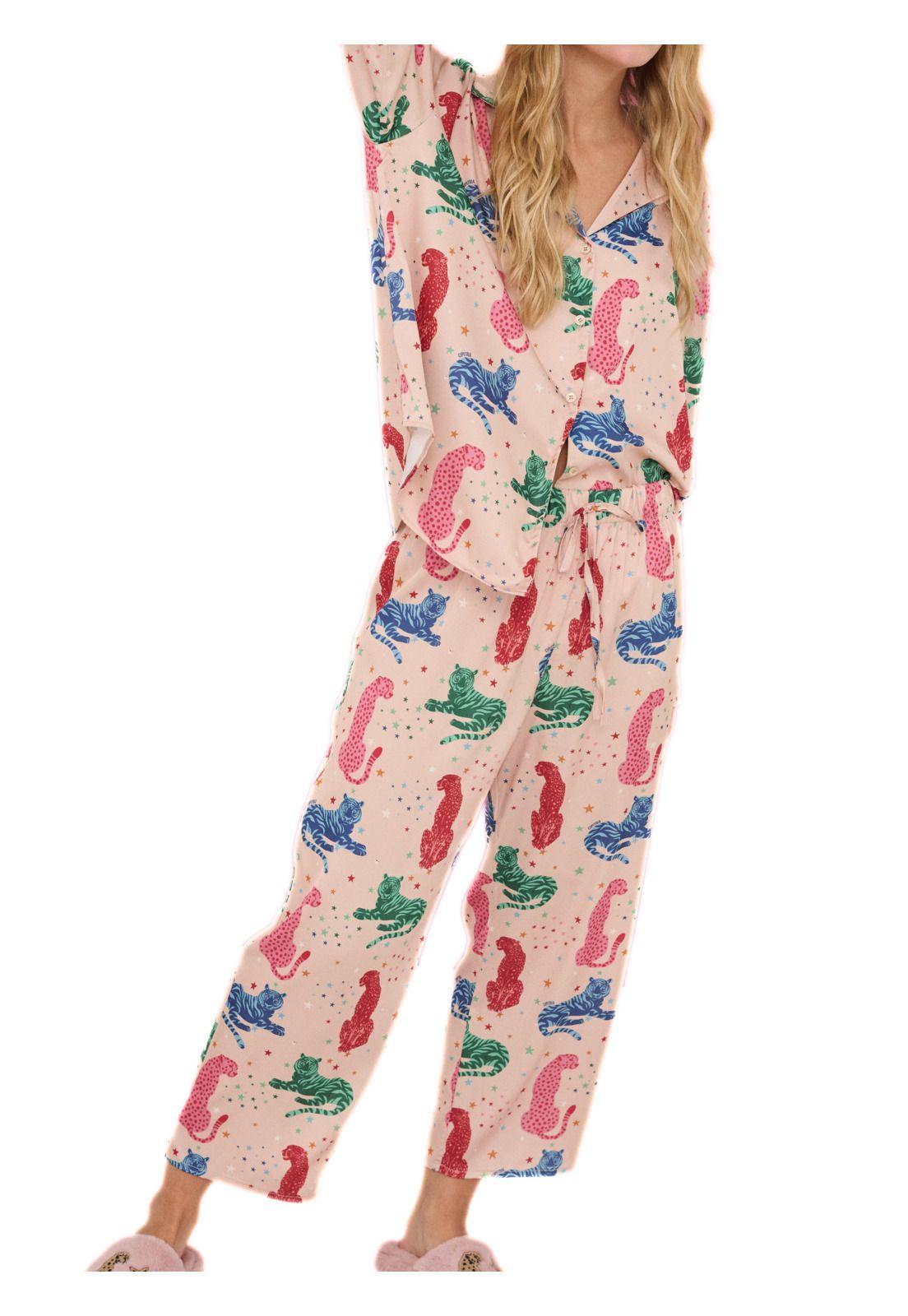 Pijama Olive Punalu Beige Camisa/Pantalón-0