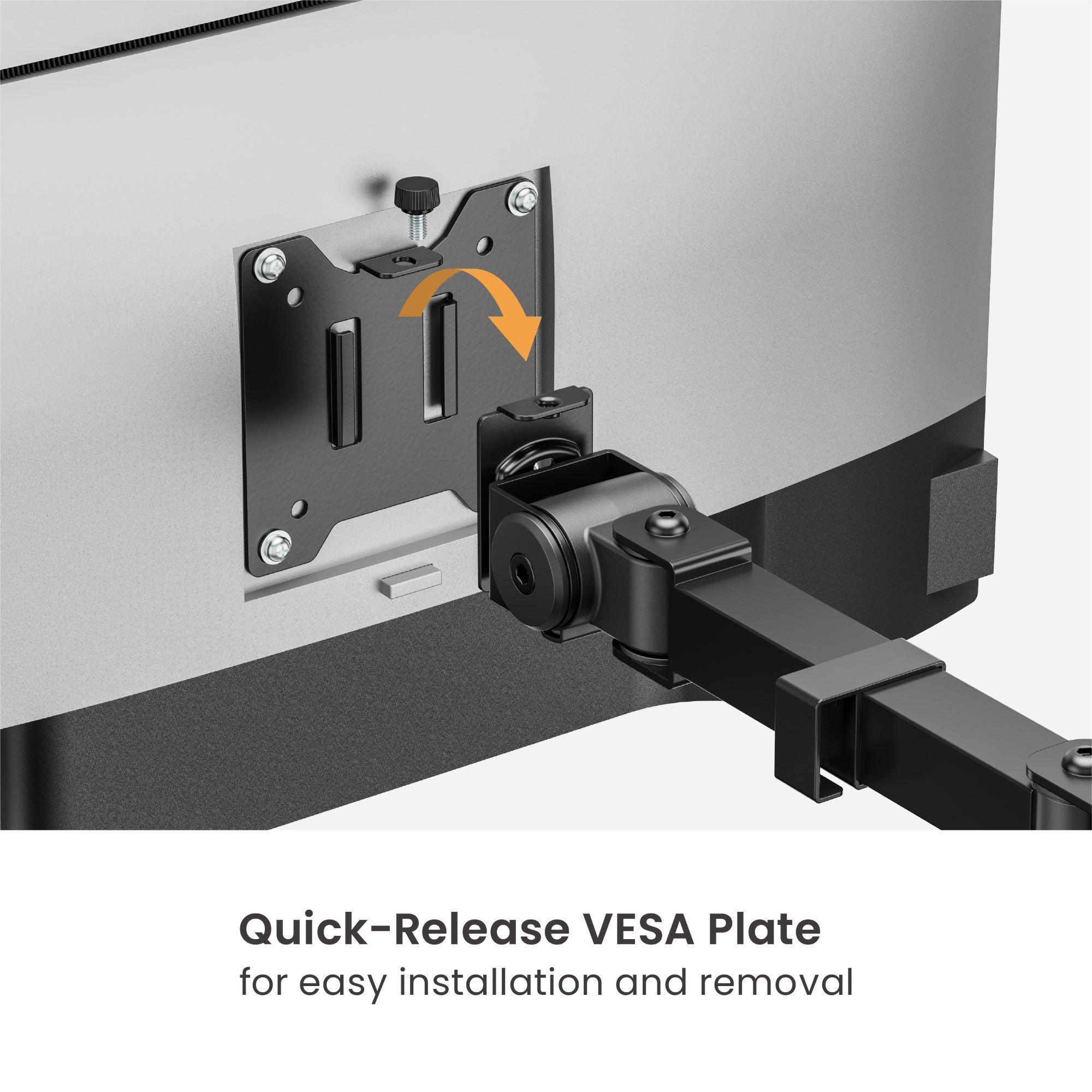 Soporte con Base Vertical para 2 Monitores  13" ~ 32" 16kg  SBRM722  Brasforma-3