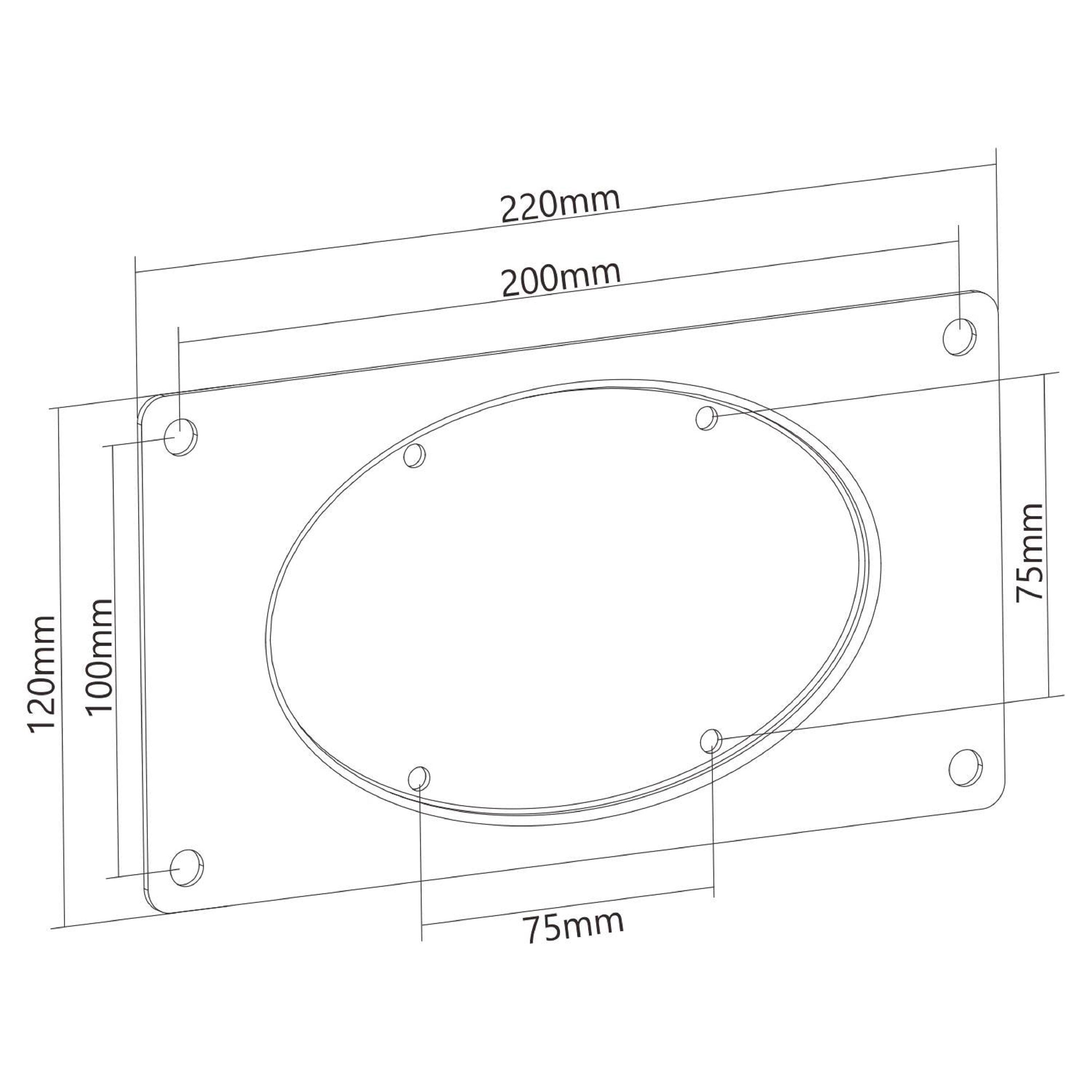 Adaptador Placa VESA 200X100 - Monitores y TV-2