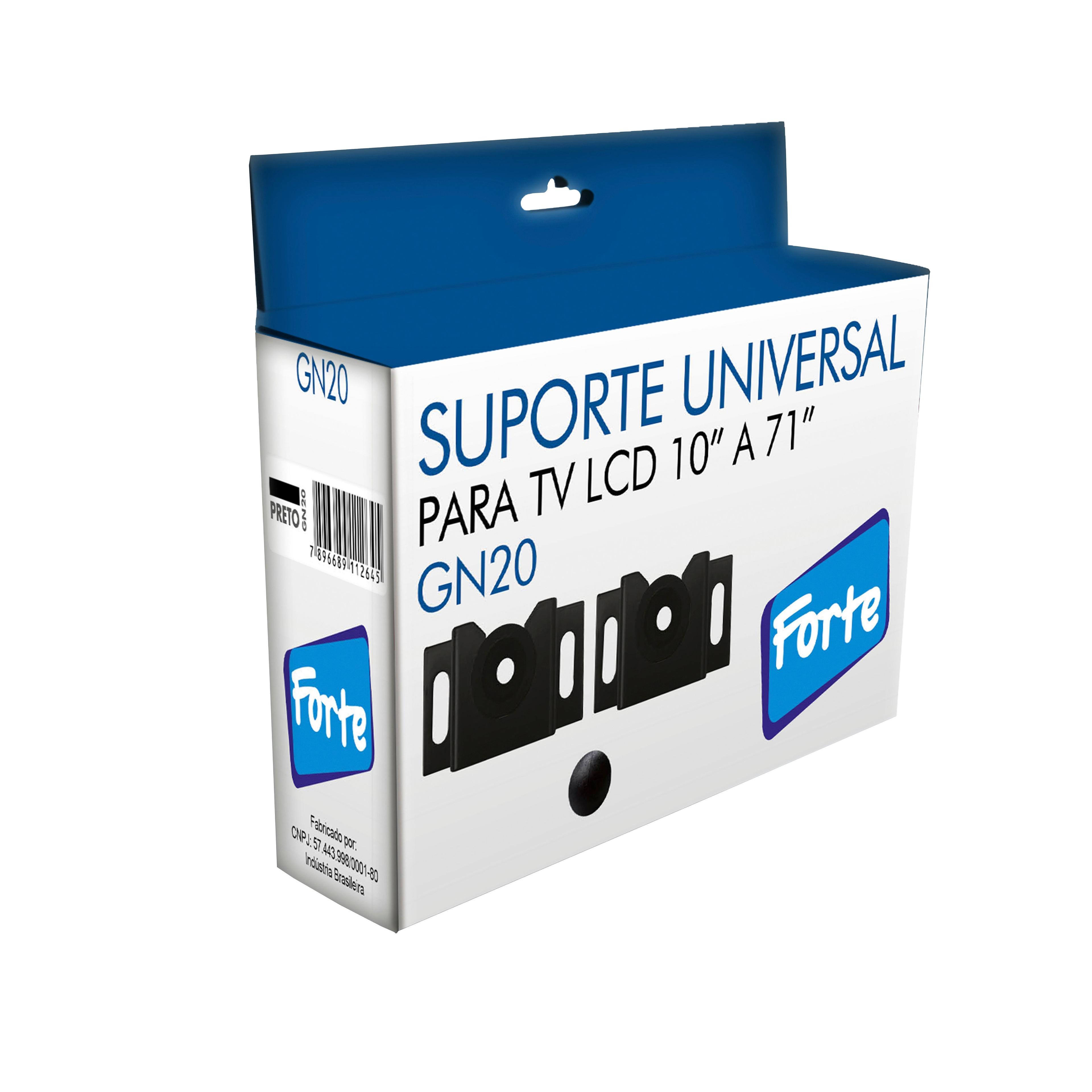 Soporte Fijo para TV  10" a 71" - 40 kg.  Vesa Universal  Gn-20 Forte by  Brasfoma-4