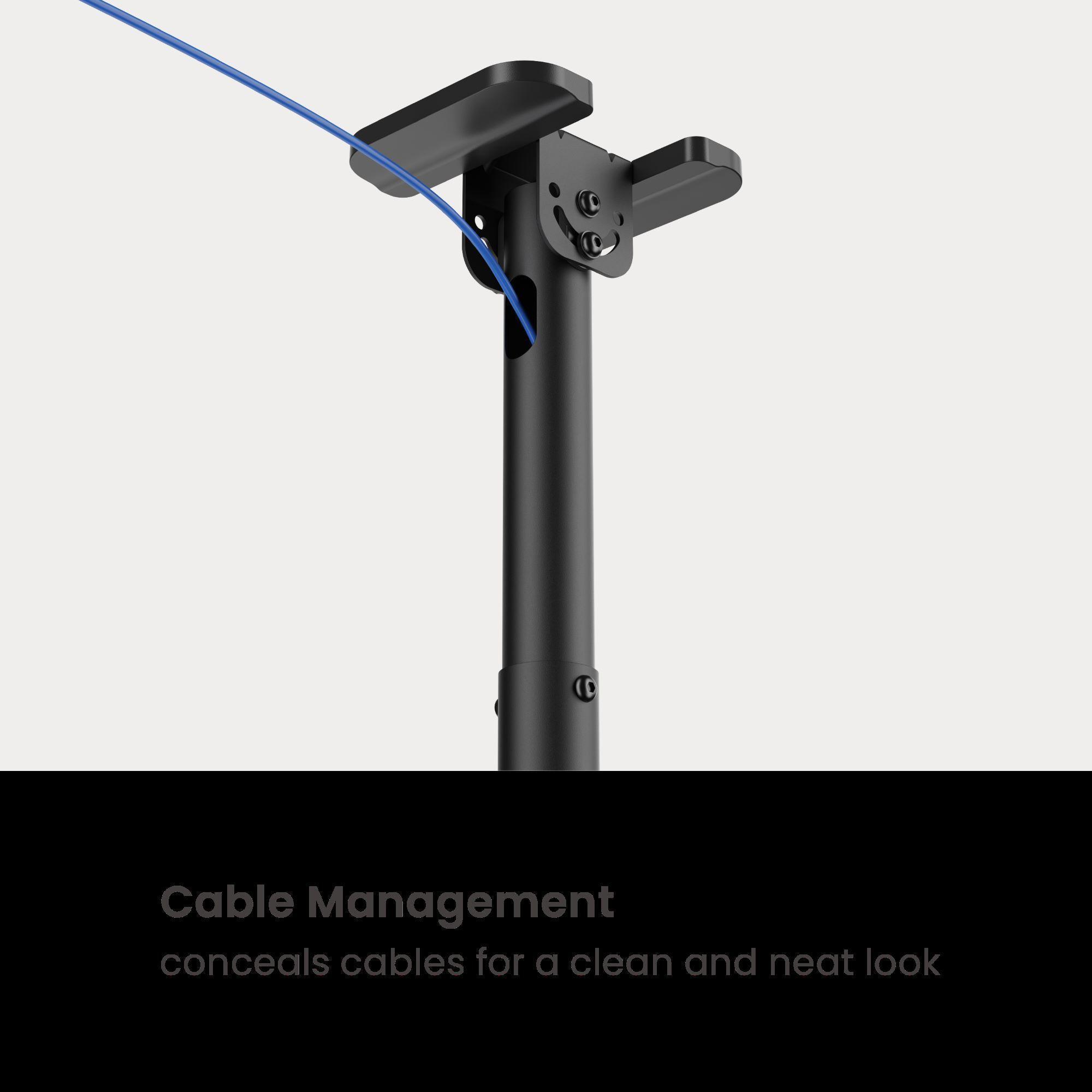 Soporte de Techo Inclinable para TV de  43" a 86" - 360°  60kg   SBRP1546L  BRASFORMA-5