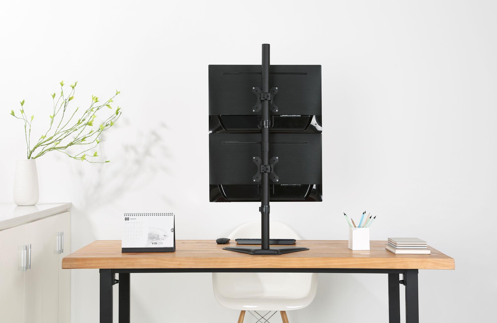 Soporte para 2 monitores Base Vertical - 13" a 32" - 16 kg. BM722- BRASFORMA-7