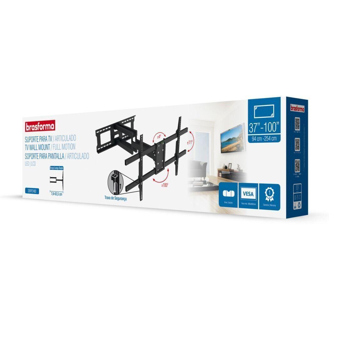 Soporte TV con doble Brazo de 63 cm - 37" a 100" 60kg  SBRP2480-7