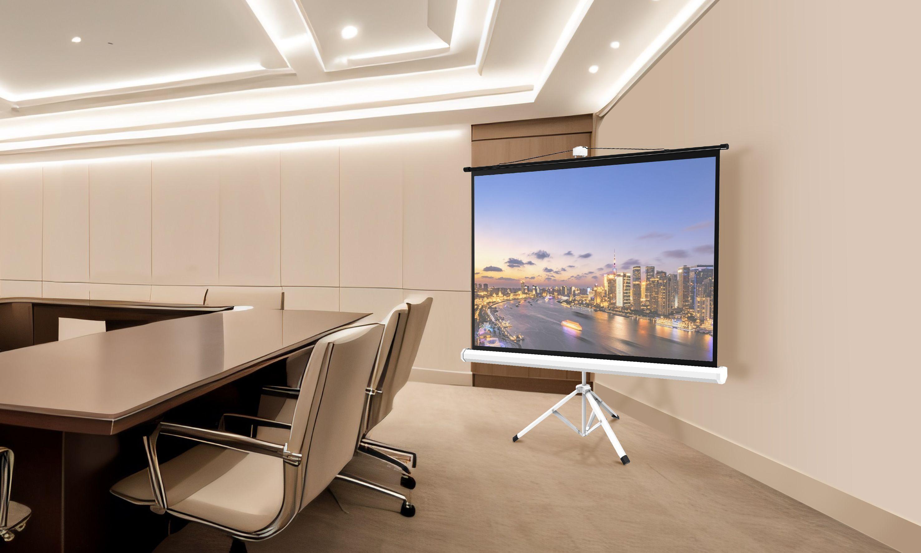 TELON DE PROYECTOR 112" - CINEMA - 2.44 x 1.83 MTS BRASFORMA-0