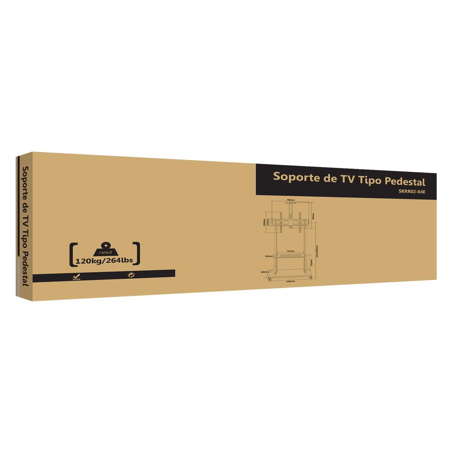 Rack Para TV C/Ruedas 55" A 110" 120kg HEAVY DUTY-6