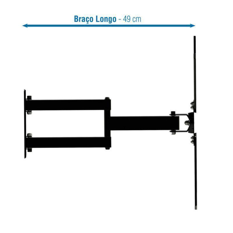 Soporte para TV con Brazo de 49cm  23" a 56" para Cocinas Sbrp2045b  Brasforma-3