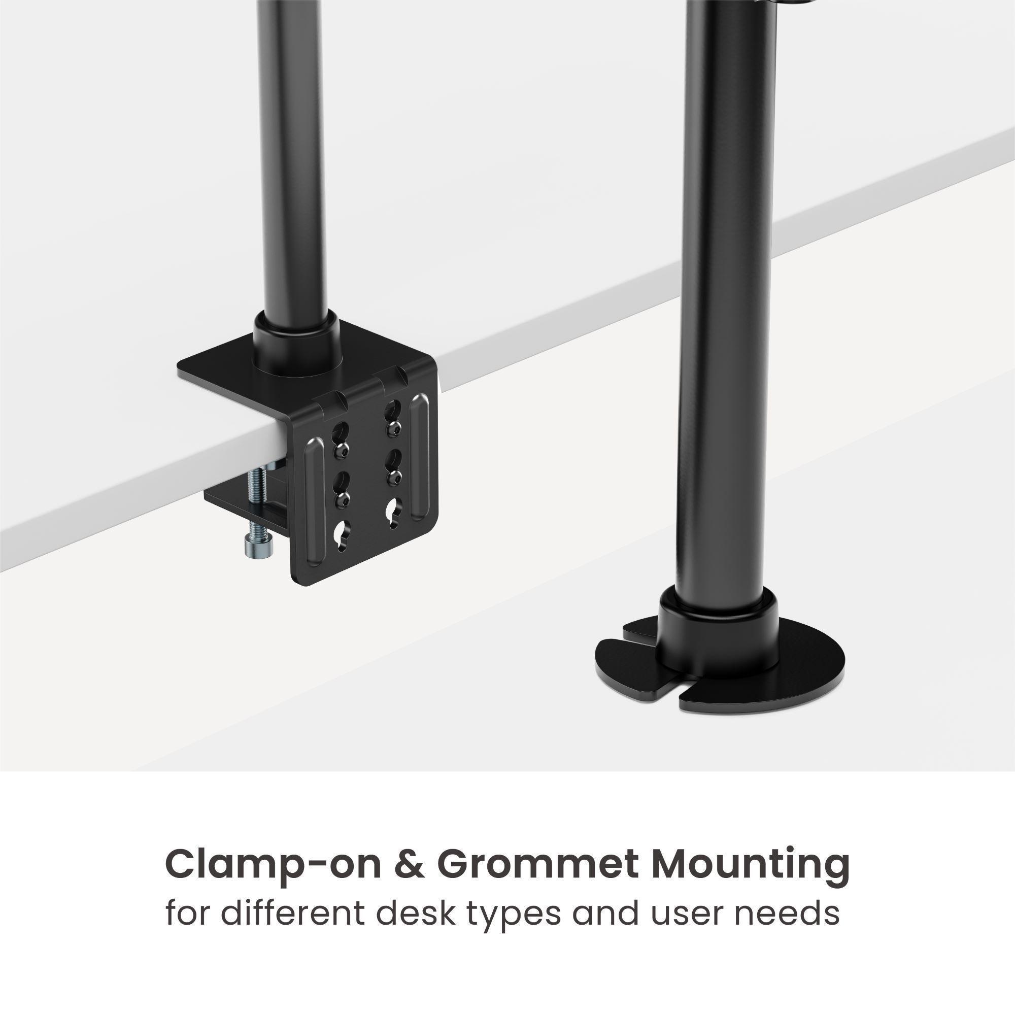 Soporte para 4 Monitores de alta carga 17" a 35"  60kg  SBRM741 - Brasforma-4