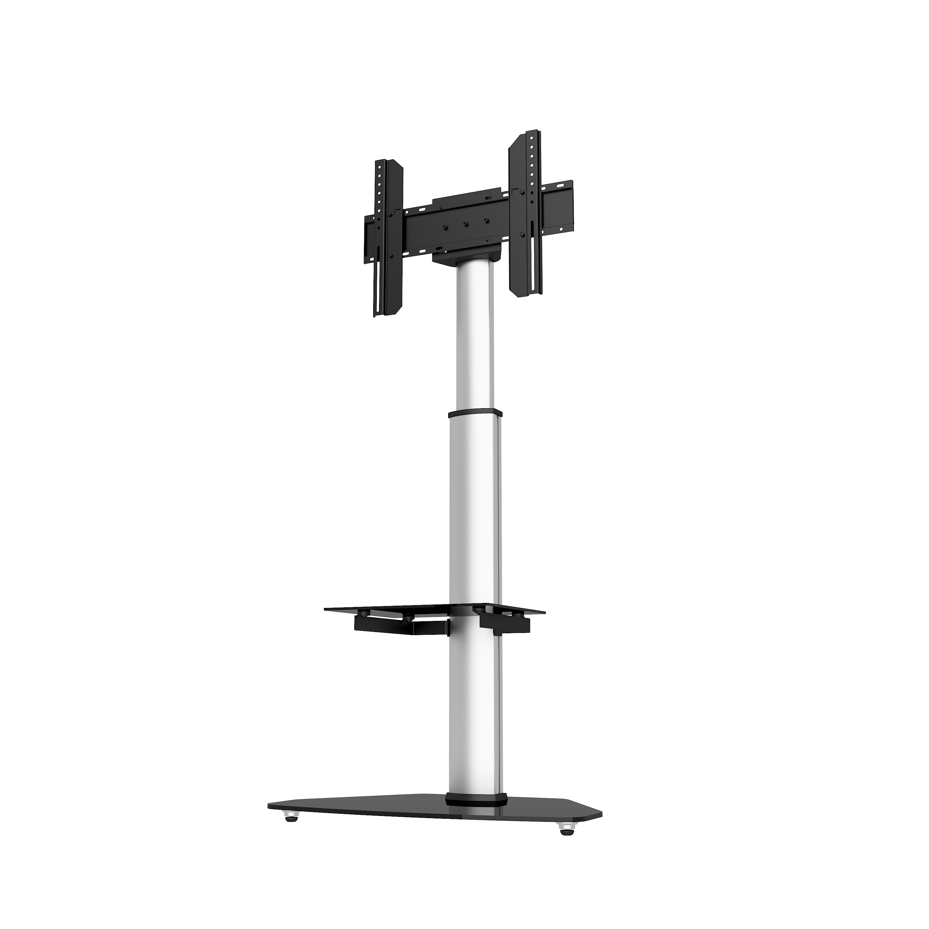 Pedestal para TV 37" a  70"  360° 40Kg Aluminio/Vidrio  Skcr06001 Brasforma-2