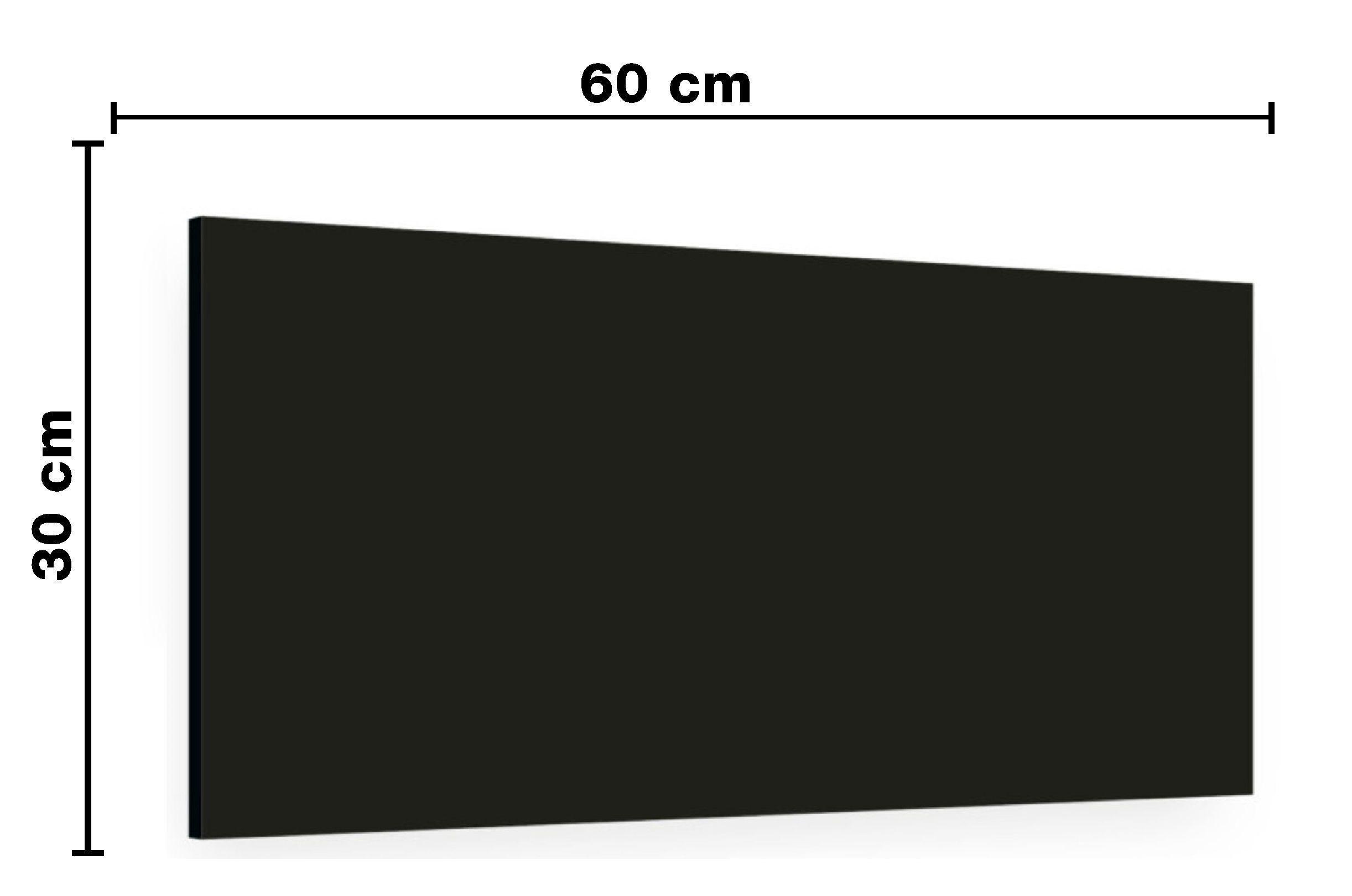 Repisa + 2 Soporte 60×30x1,5cm NEGRO-3