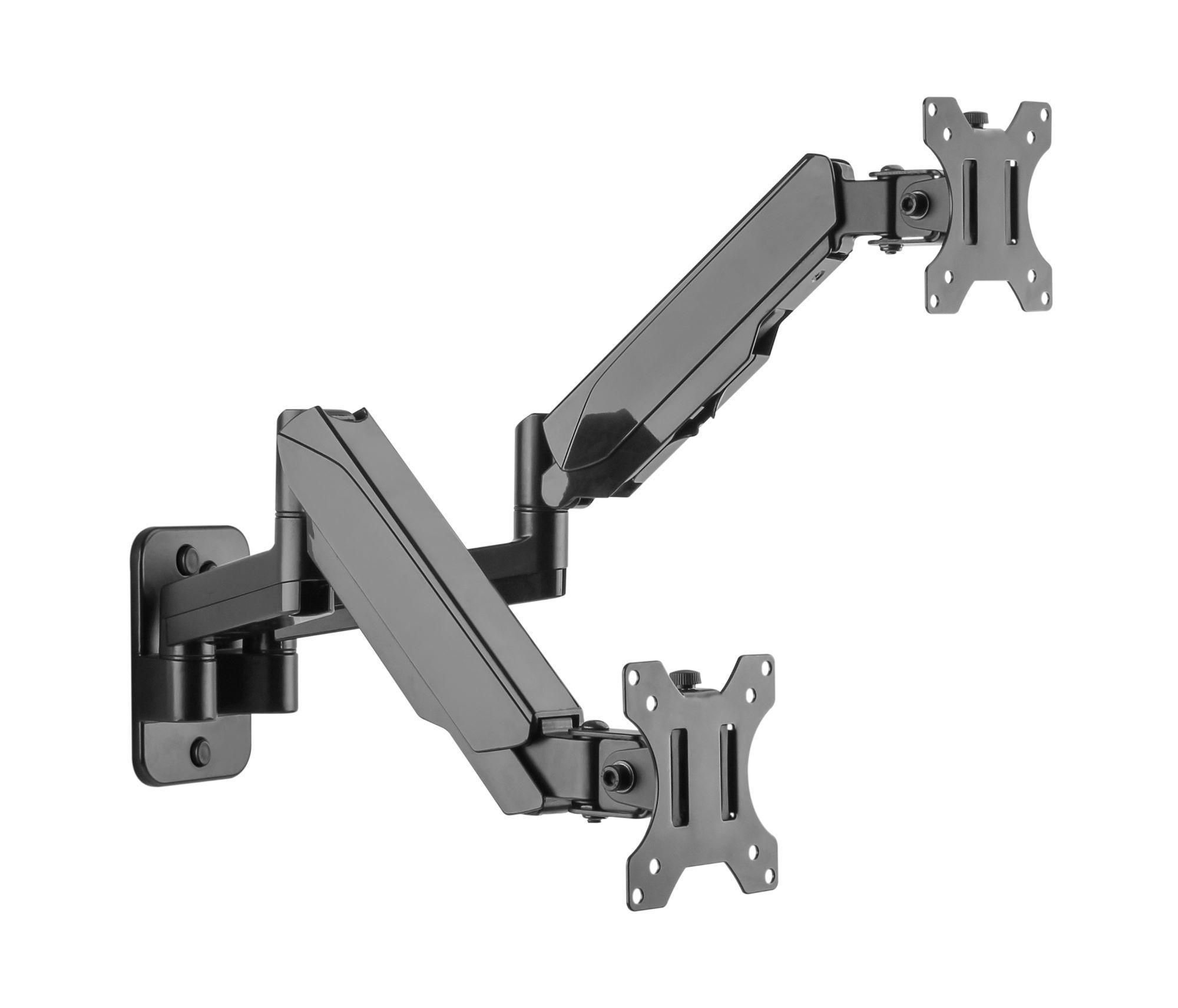 Soporte de Pared para 2 Monitores 17" ~ 32"  18Kg  360°  SBRM114D - Brasforma-0