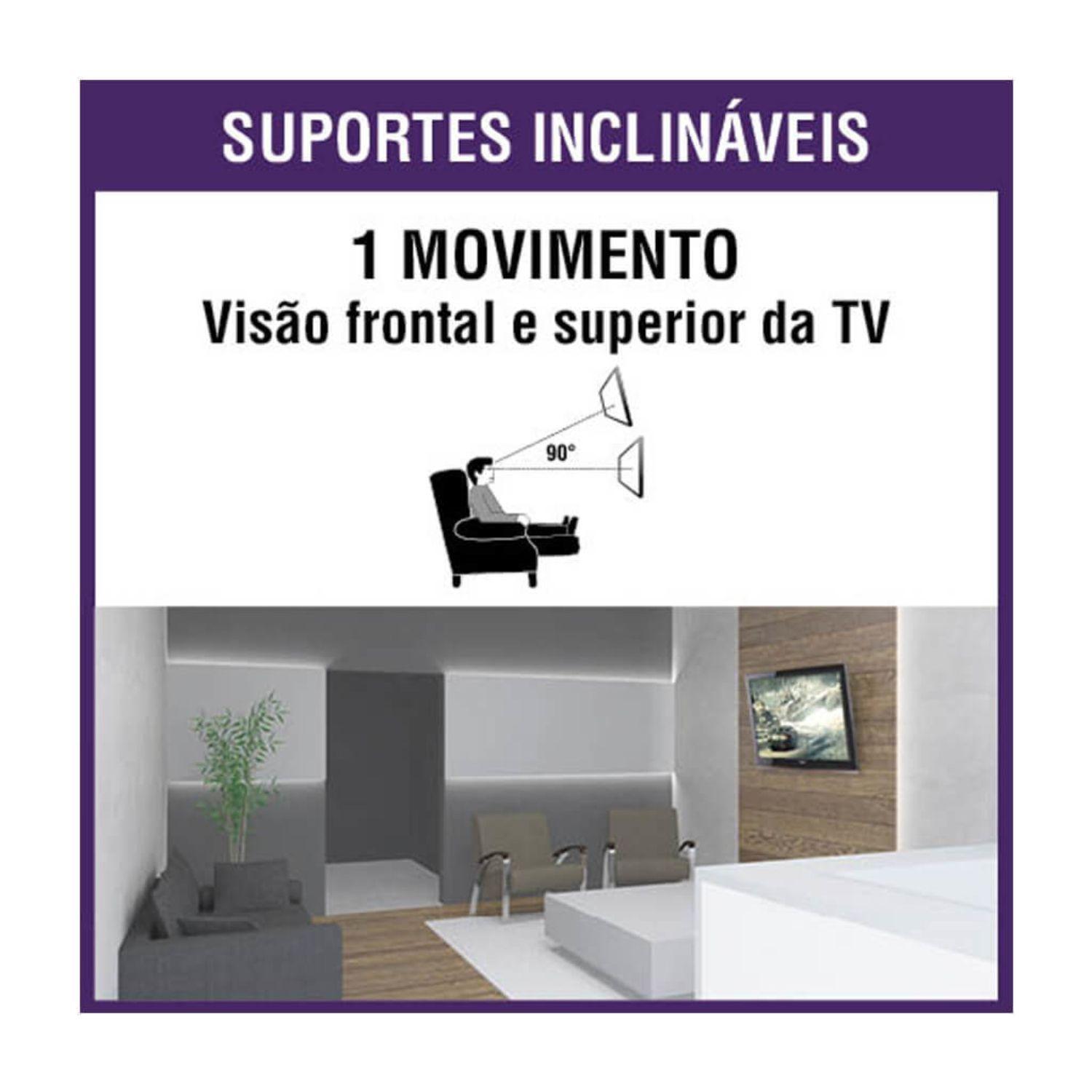 Soporte INCLINABLE Ultra Delgado para TV  23" a 42"  Sbrp215 Brasforma-3
