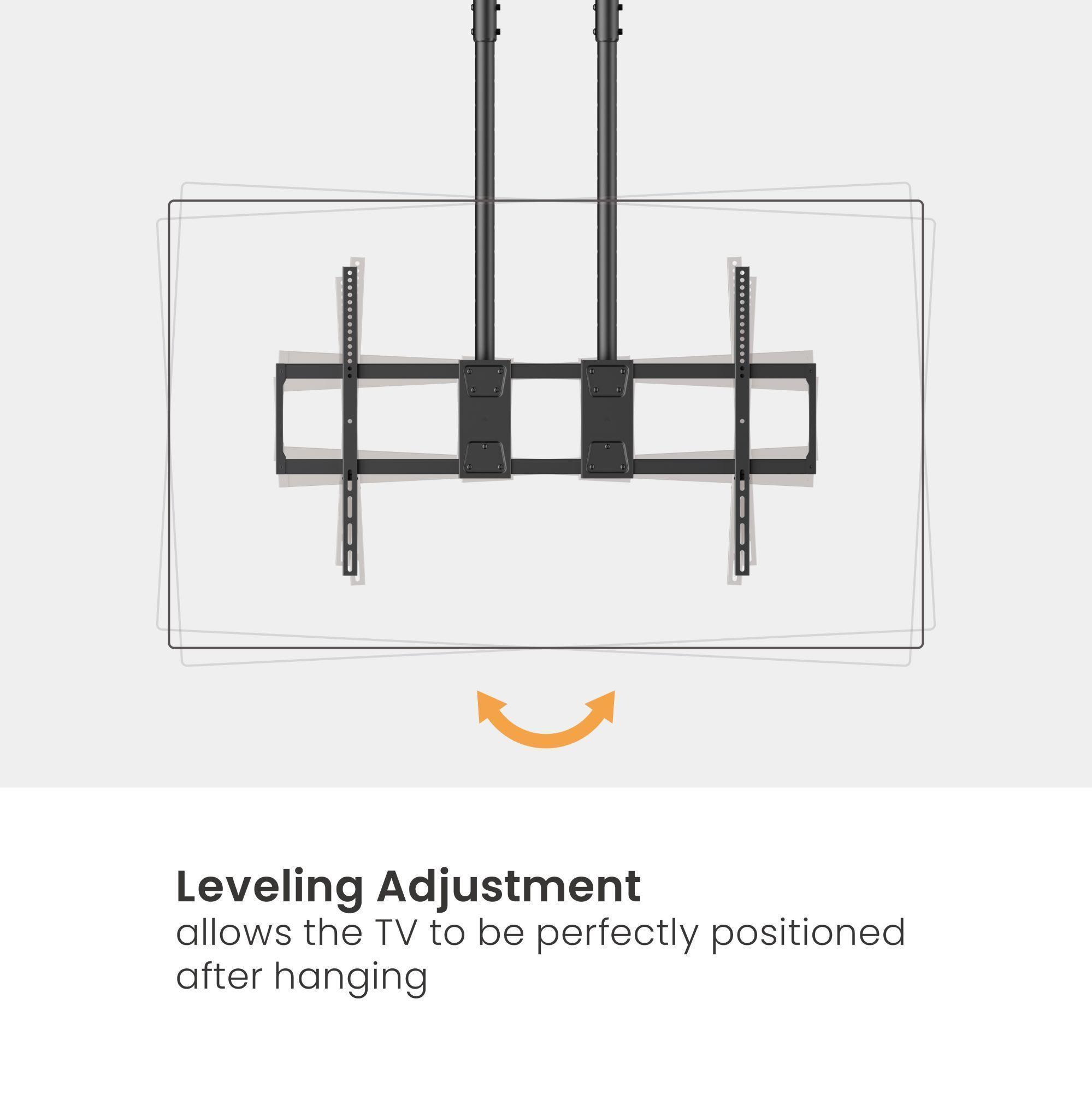 Soporte de Techo Doble Tubo para TVs de Alta Carga  60" ~ 120" -  120kg  SBRP15610L Brasforma-6