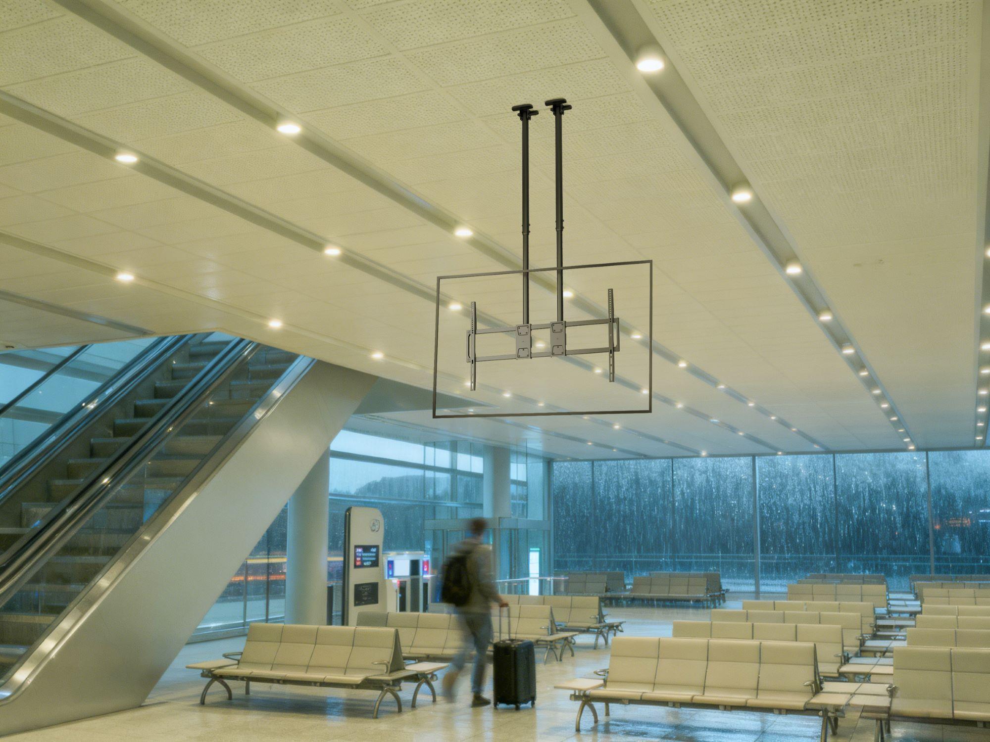 Soporte de Techo Doble Tubo para TVs de Alta Carga  60" ~ 120" -  120kg  SBRP15610L Brasforma-7