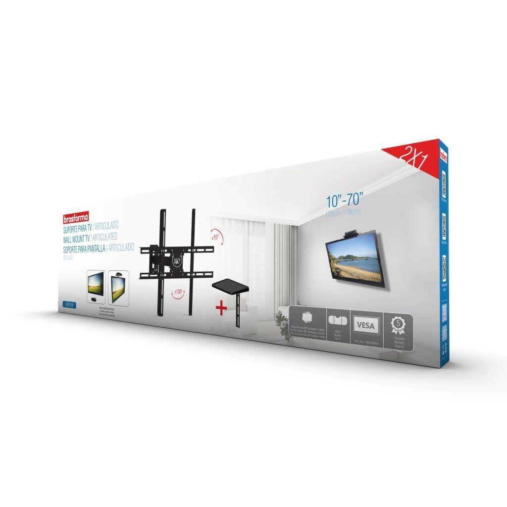 Soporte TV brazo de 23cm 10" a 70" + Soporte Deco SBRP430-5