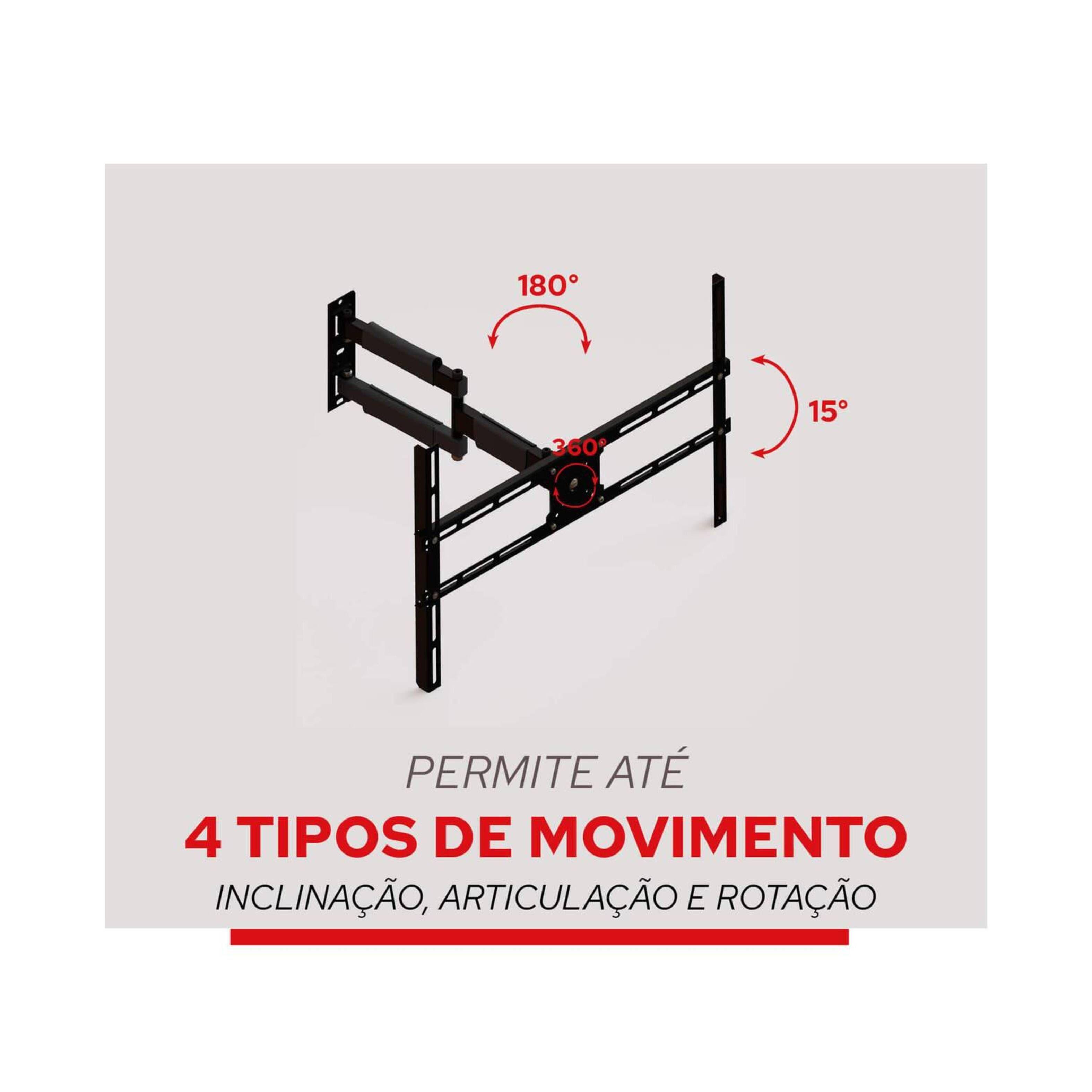 Soporte TV Con Brazo  articulado 10" a 70"  giro  360°-5