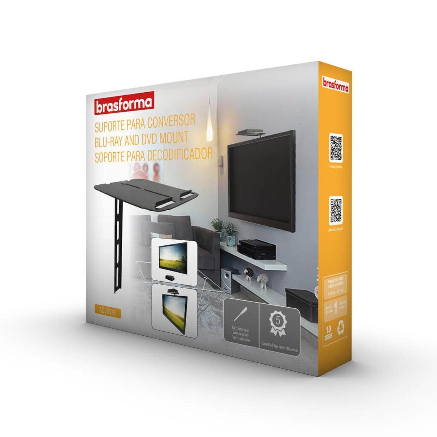 SOPORTE PARA DECO - ROUTER A LA PARED O TV - 3KG ADVD178 Brasforma-5