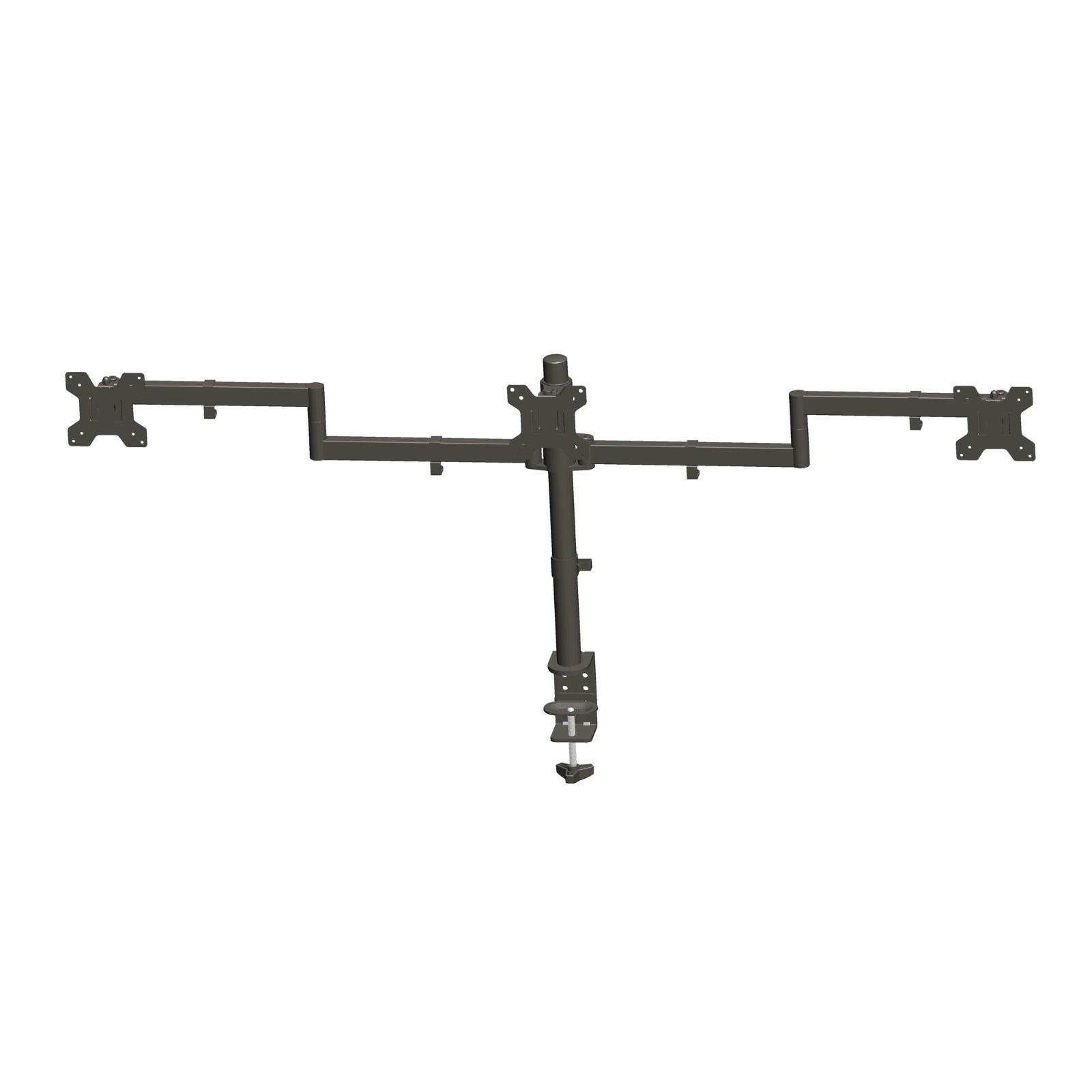 Soporte para 3 monitores 13" a 27" Articulado 360°  24Kg  C034 Brasforma-4