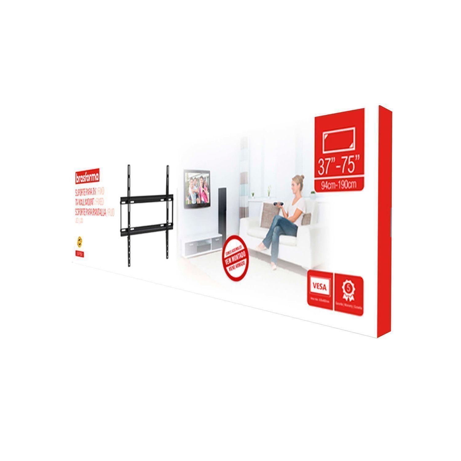 Soporte FIJO Ultra Delgado para TV  37" a 75"  SBRP604  Brasforma-5