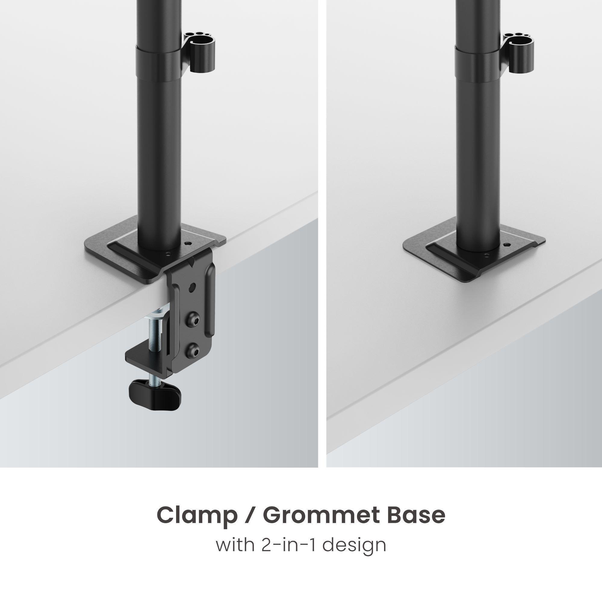 Soporte para  Monitor 13" a 32” - 10kg  360° - Mariposa y Adaptador - BM711-4