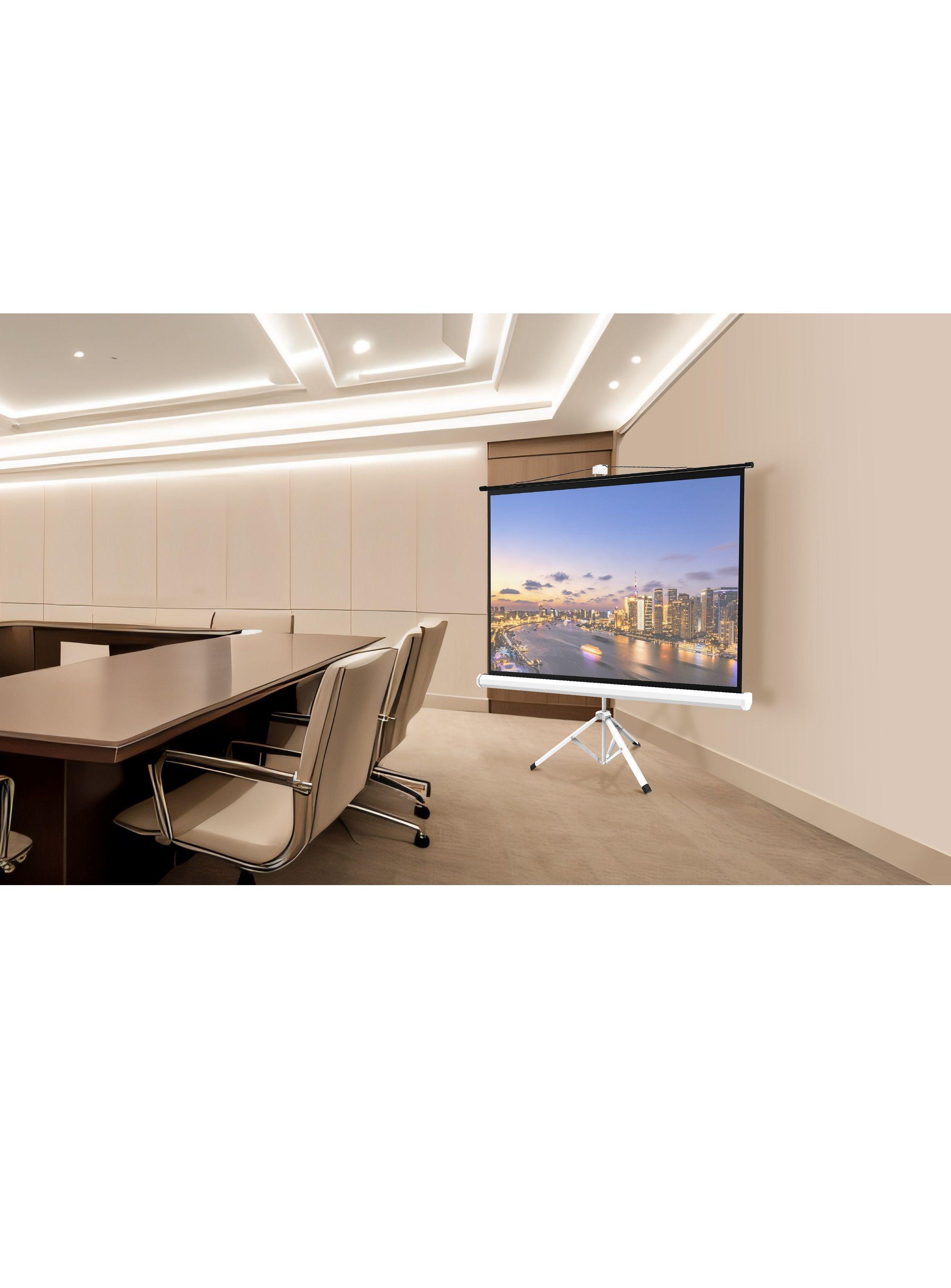 Telon De Proyector Con Tripode 2.03m X 1,52m 4:3 Tipo Cine-4