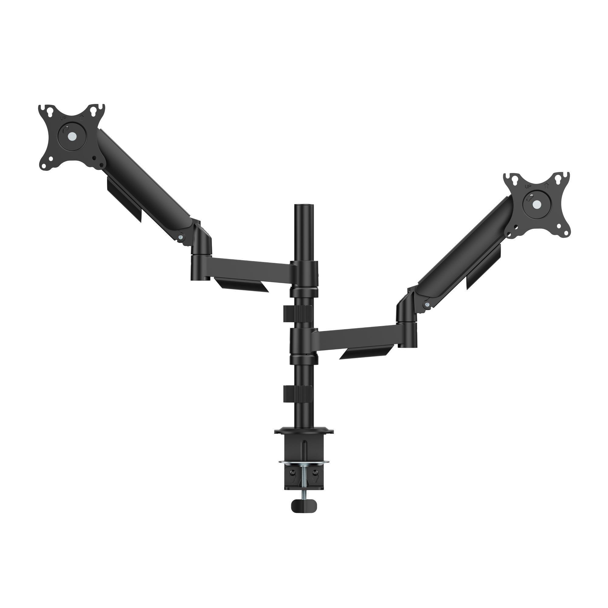 Brazo para 2 monitores con Base Vertical 17"~32" 18kg 360° Brasforma SBRM728-3