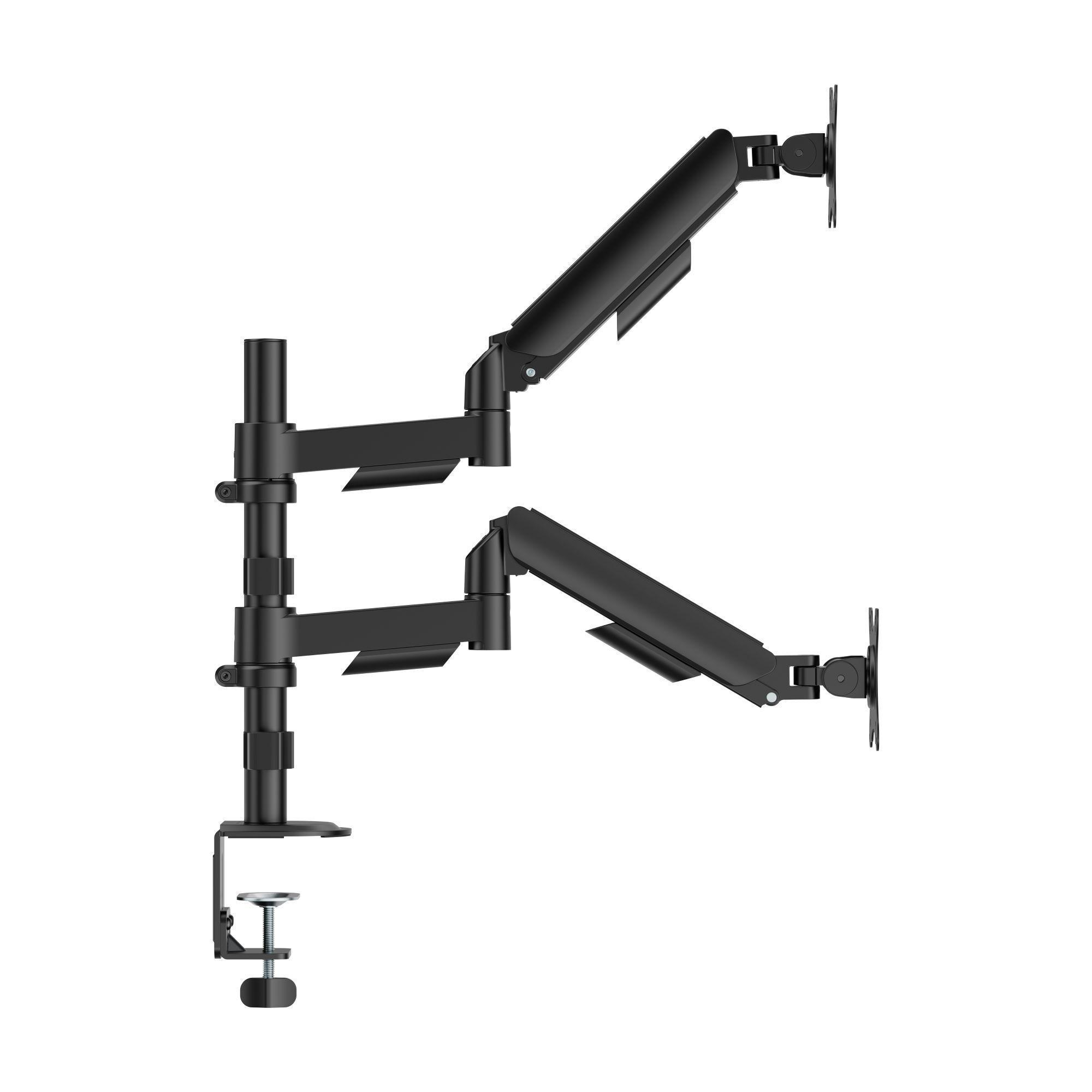 Soporte de escritorio para 2 monitores en Poste 17" a 32" 18kg - SBRM728 - Brasforma-2