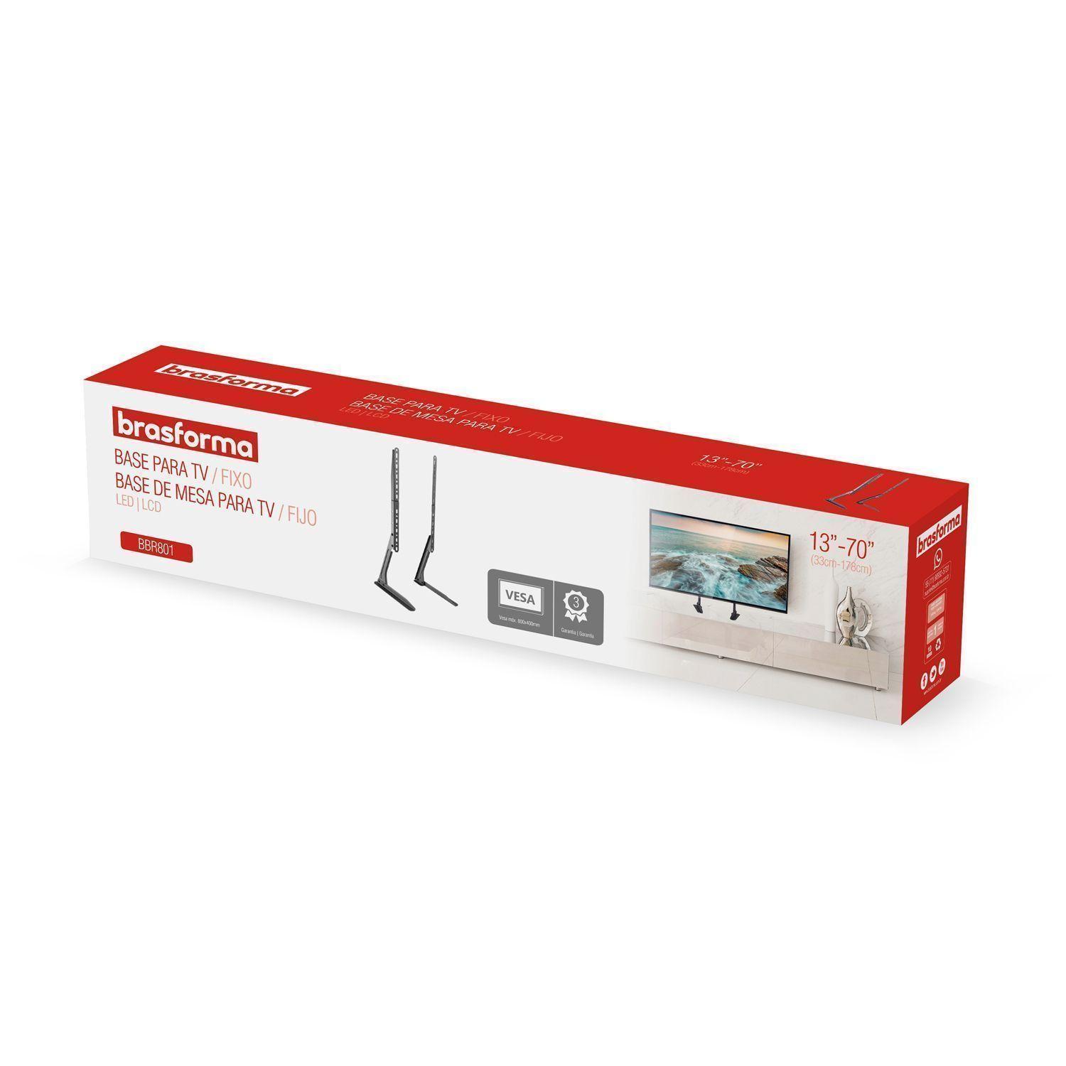 Base para TV de 13" a 70"-  C/ Extención 50kg  BBR801  Brasforma-7