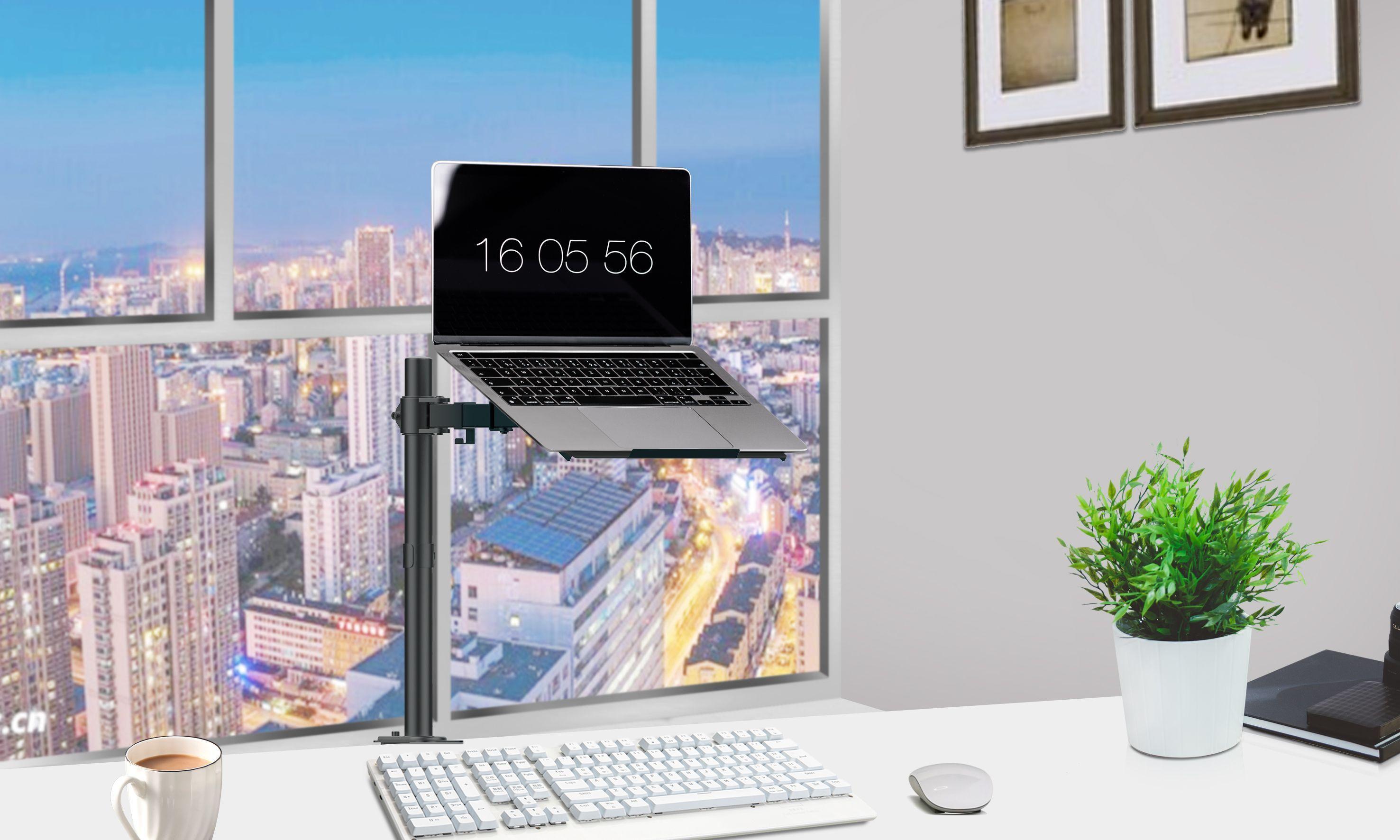 Soporte para Notebook de escritorio con Brazo articulado  hasta 17"- 8 K  Brasforma-0